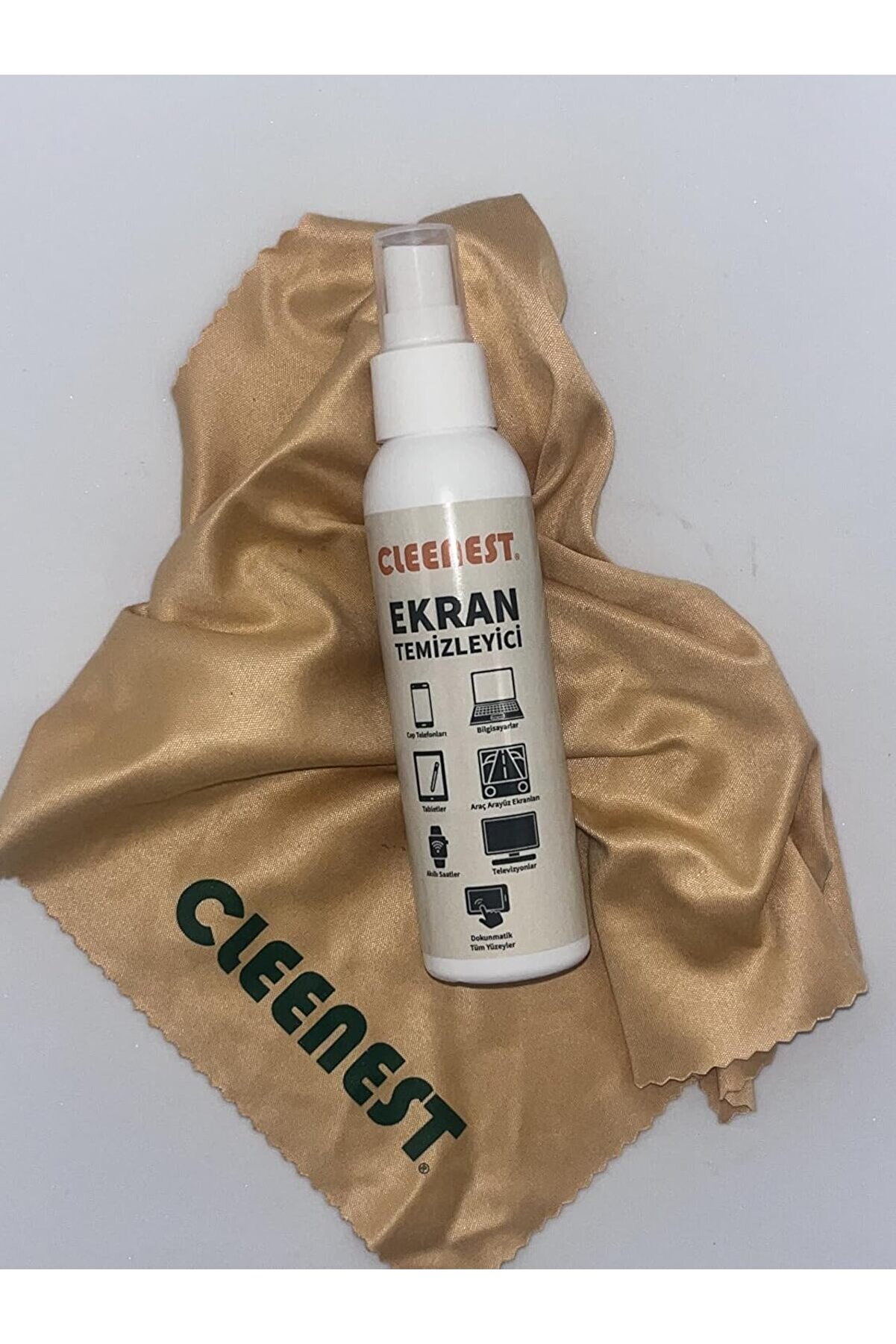 Metrashop Ekran Temi̇zleyi̇ci̇ Seti̇, 125 Ml Sprey Ve 30X30 Cm Mi̇krofi̇ber Bez, Tüm Ekranlar İçi̇n Shopb