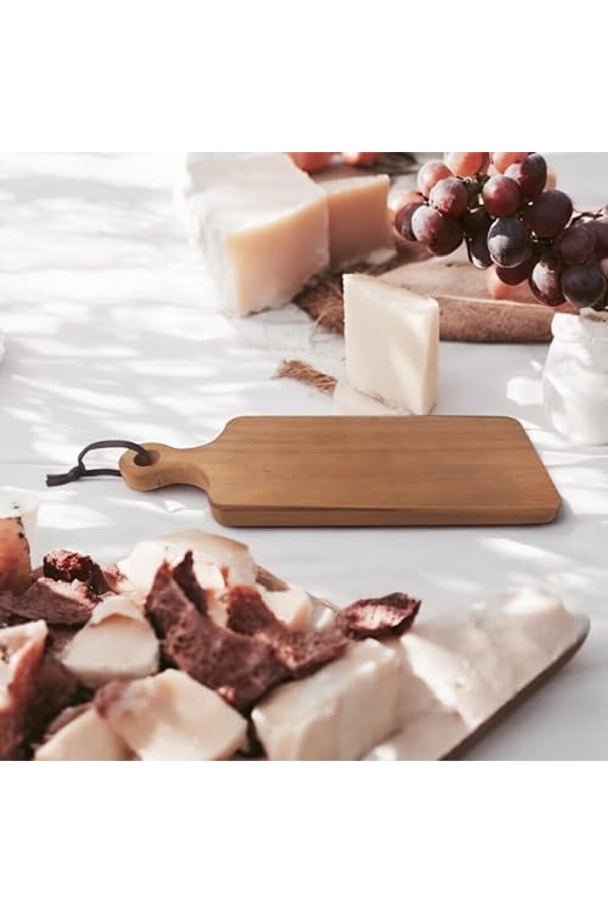 Lvnshopppi̇ng Akasya Kesme Ve Sunum Tahtası Anti̇bakteri̇el Yıkanabi̇li̇r Doğrama Tahtası Di̇kdörtgen