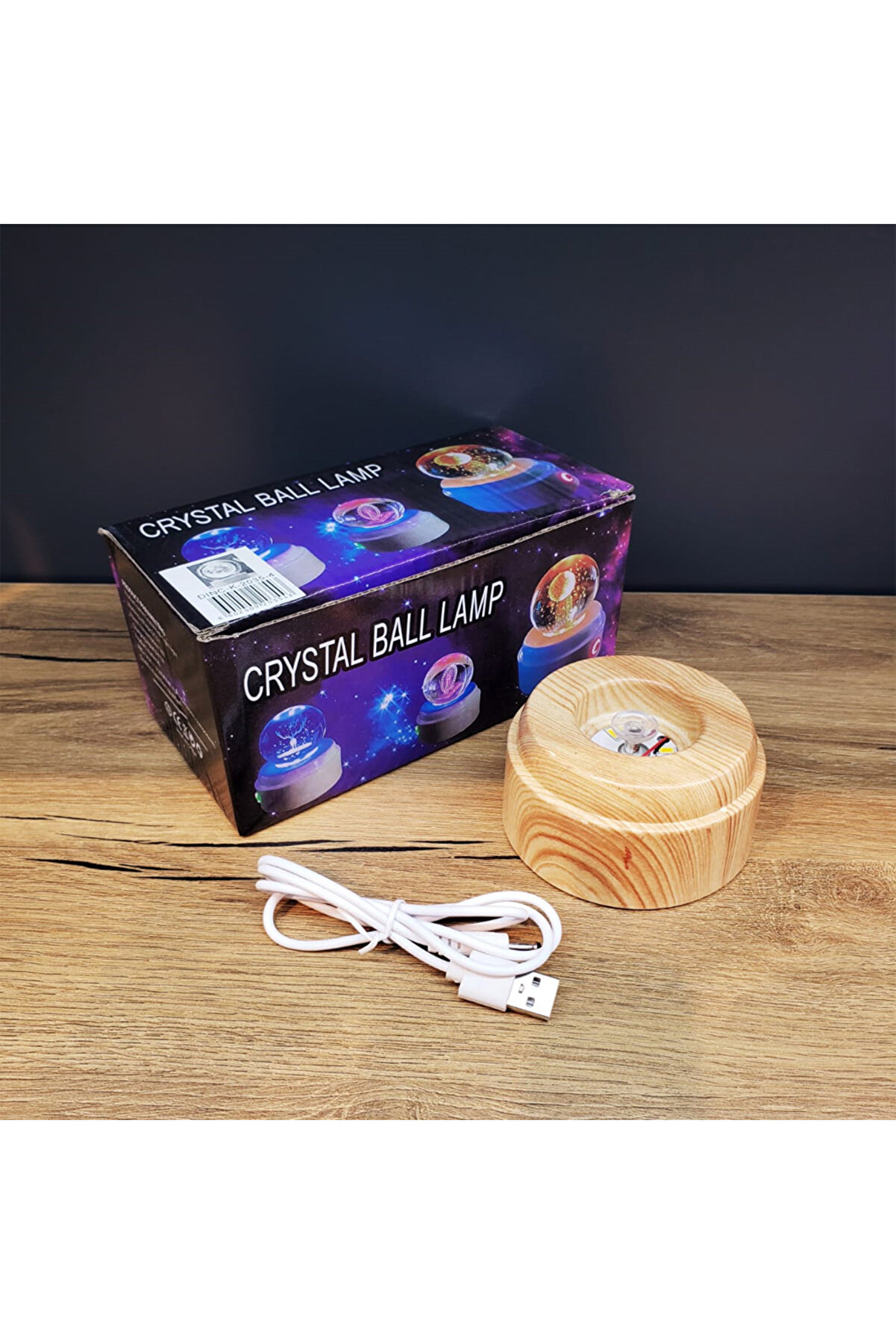 Usb Li̇ Yonca Tasarımlı Dönen Cam Küre