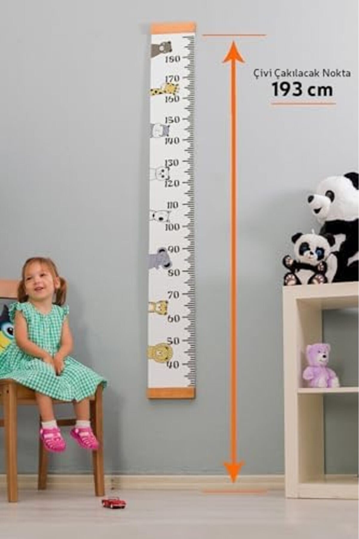 Aclyashop Doğum Günü Hedi̇yesi̇ Boy Ölçme Cetveli̇ - Asılabi̇li̇r Boy Ölçer - Duvar Bebek Boy Ölçer Newde
