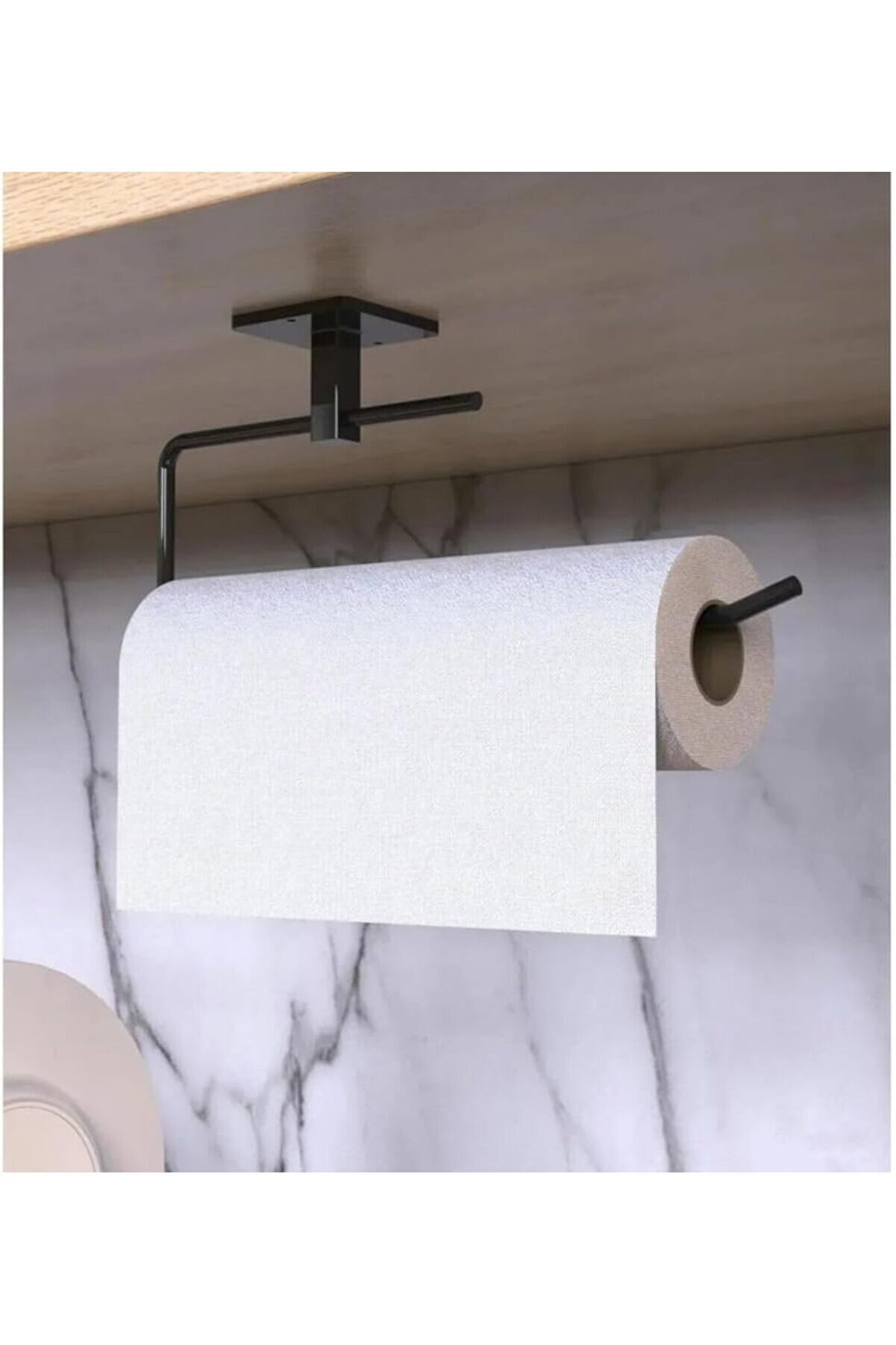 STOREMAX lvnshop Havlu Askısı Siyah Yapışkanlı Lüks Tasarım Solo Peçetelik Havluluk, Solo Peçetelik Havlu Kağ