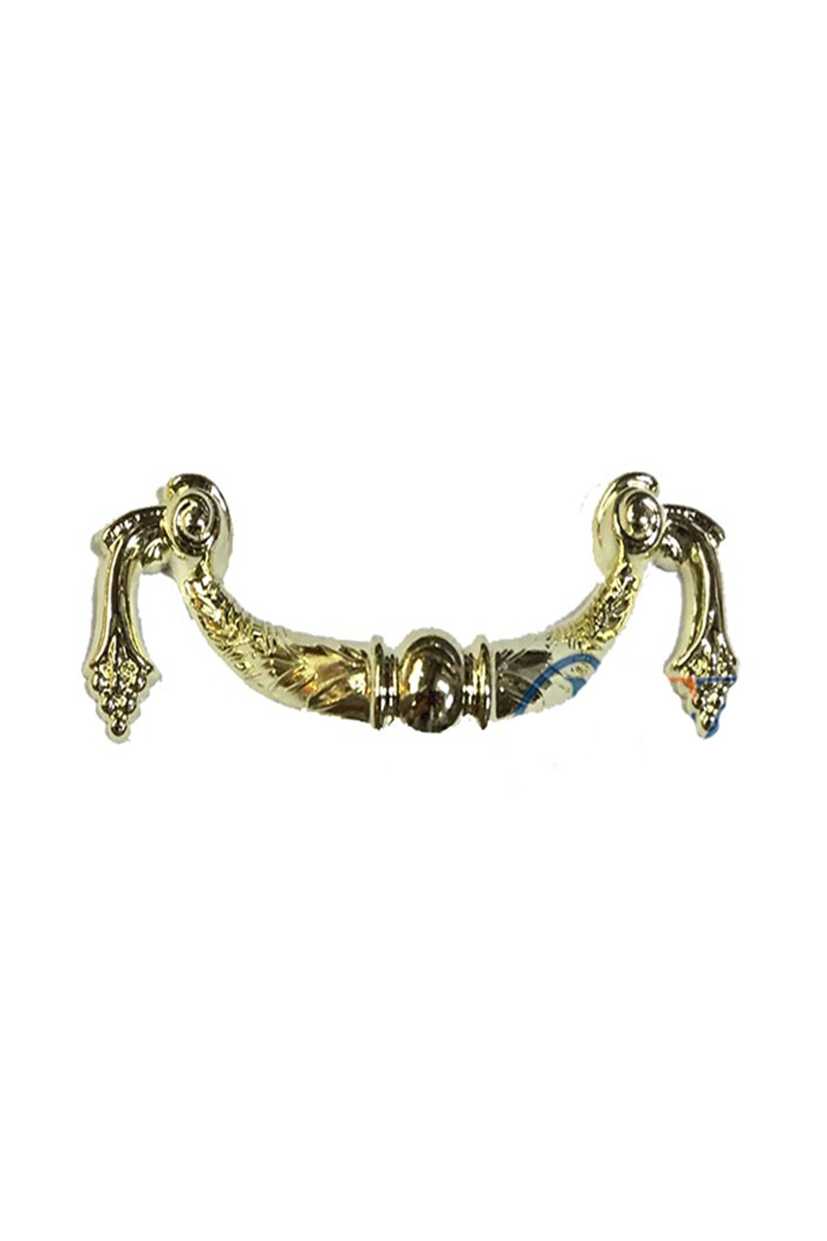Dekorati̇f Zamak Üzümlü Kulp - 64Mm, Sarı, 100 Adet Tdrtr