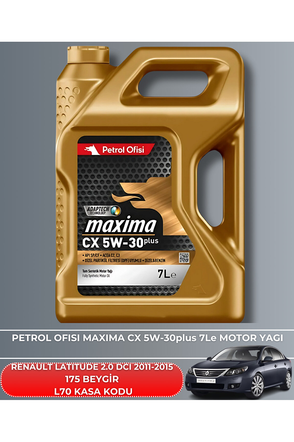 Renault Latıtude 2.0 Dcı 2011-2015 175 Beygi̇r Fi̇ltre - Yağ Bakım Seti̇