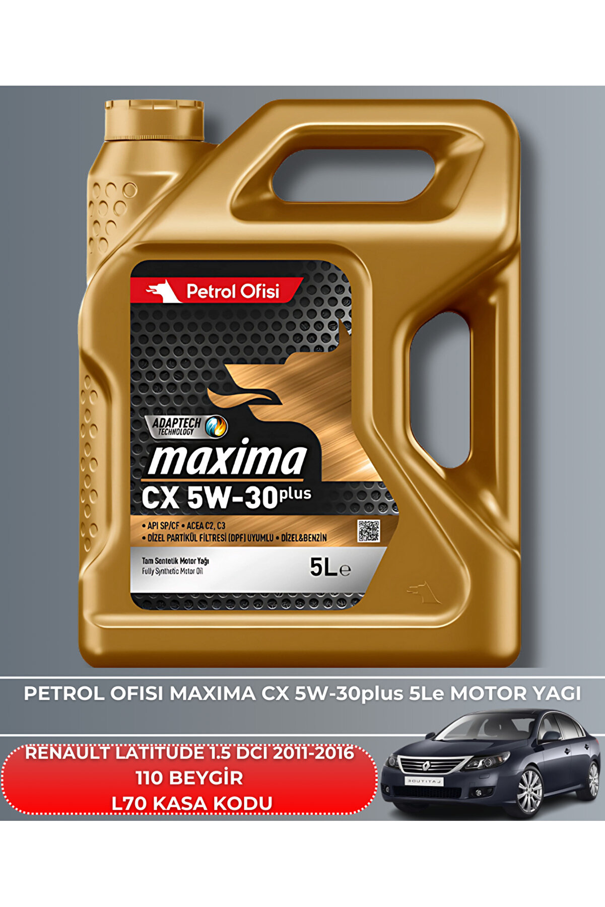 Renault Latıtude 1.5 Dcı 2011-2016 110 Beygi̇r Fi̇ltre - Yağ Bakım Seti̇