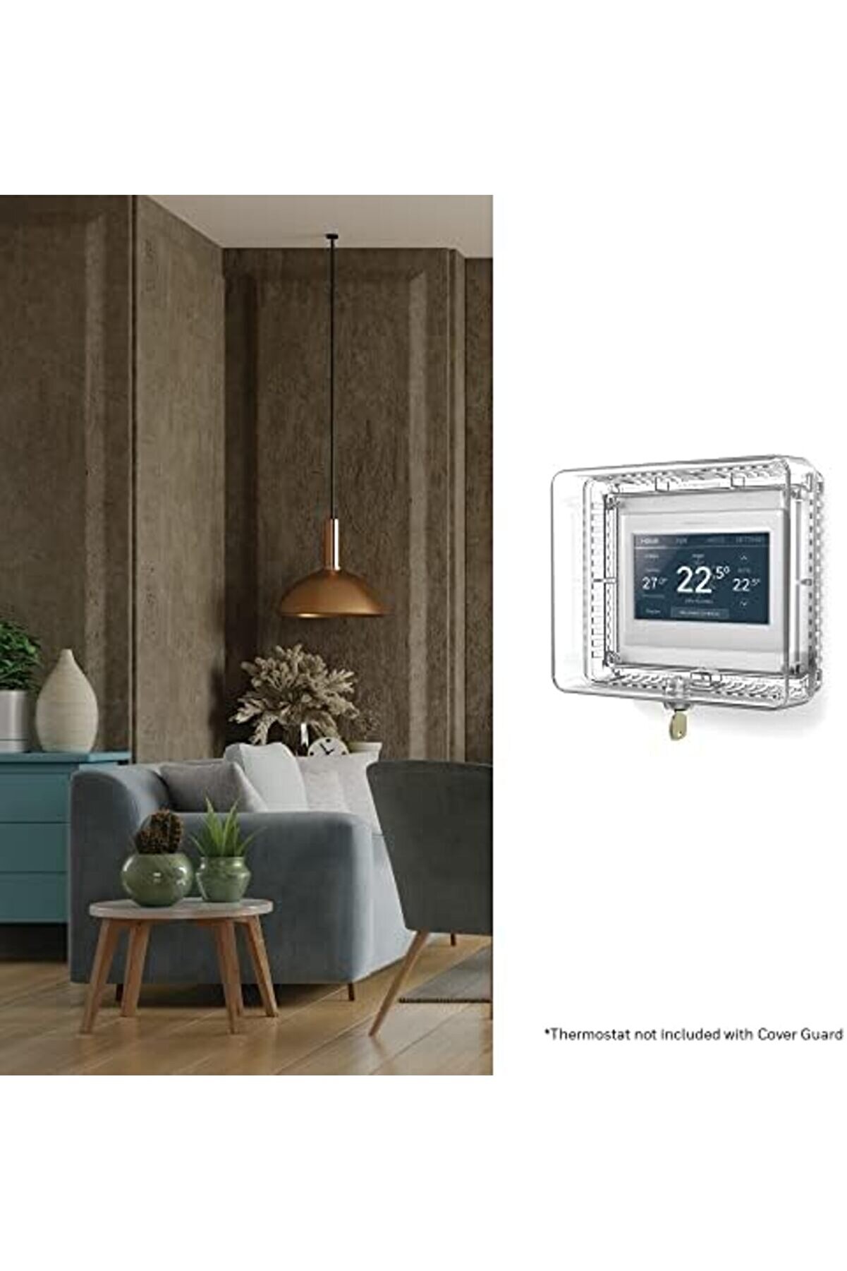 Sersadsn Ana Sayfa Cg511A1000 Orta Termostat Koruması, Termostatlara Uyar 5 "Y X 6" W Veya Daha K&uuml;