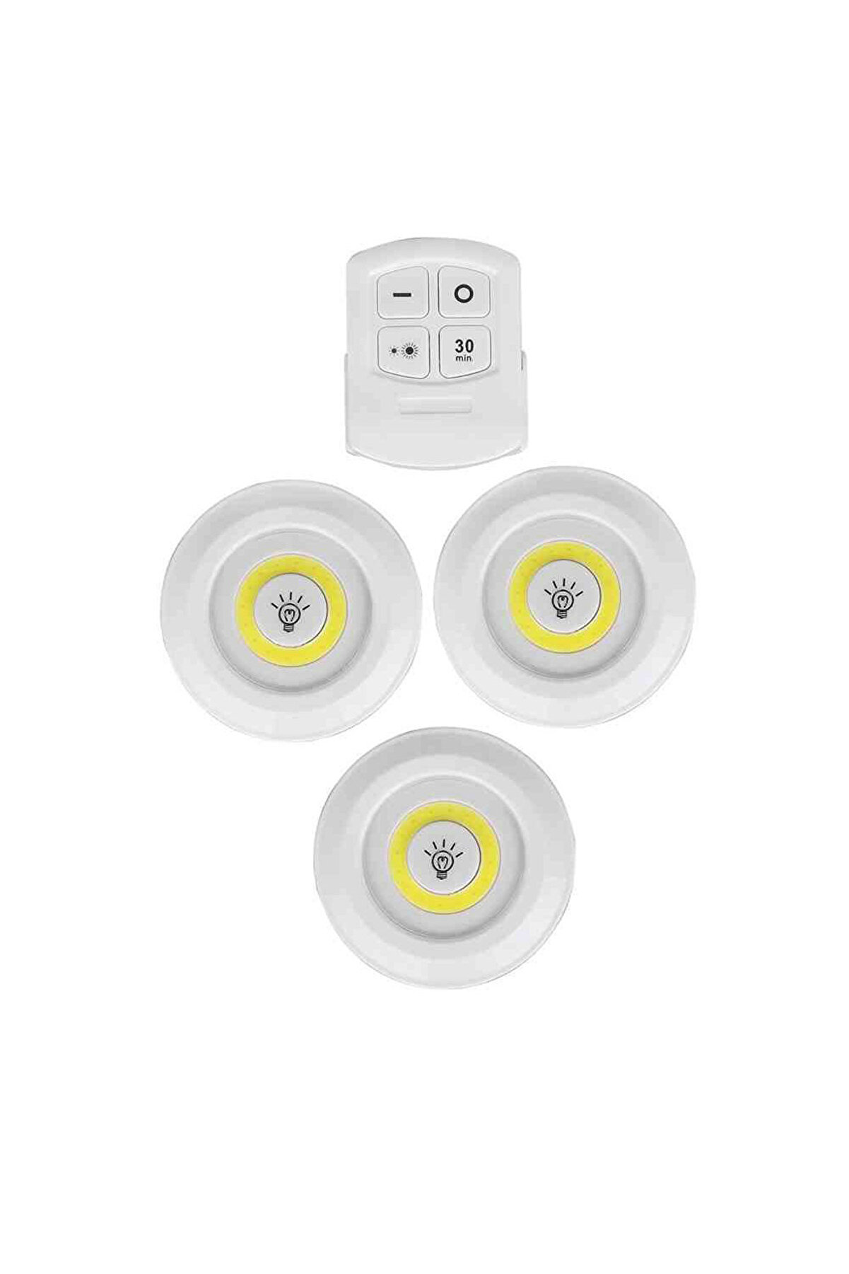 Uzaktan Kumandalı Yapışkanlı Led Spot Lamba Wt-364