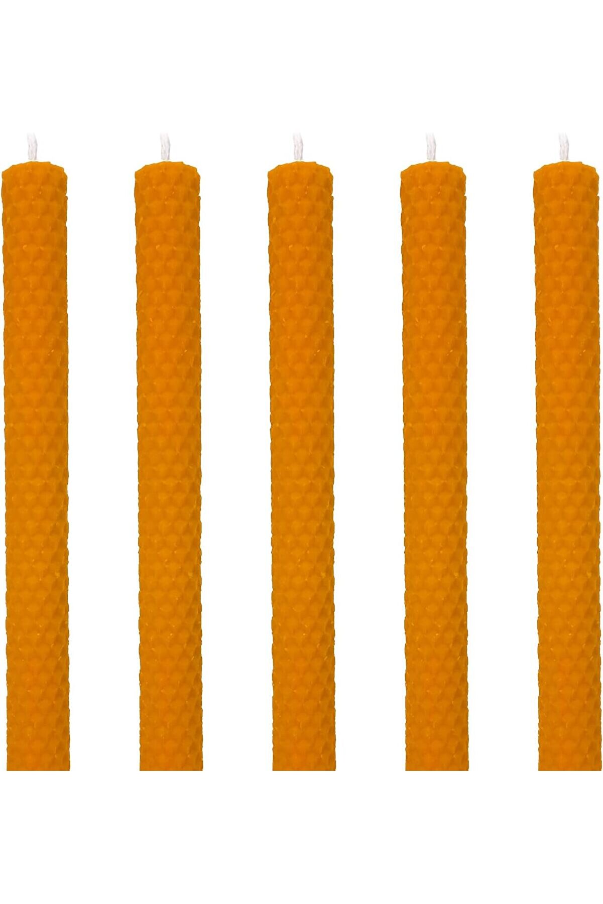 STOREMAX snShop (5 Adet) Şamdan Mumu (21x2Cm) Doğal Petek Balmumu Seti Beeswax Bal Mumu Mum Özel Dekoratif