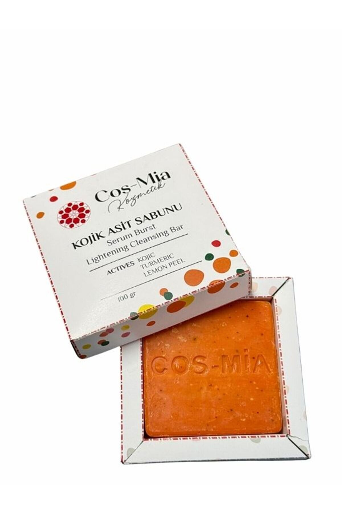 aleyna baharat Doğal Kojik Asit Sabunu Zerdeçal Limon Kabuğu Içerikli Kojic Acid Soap 1 Adet