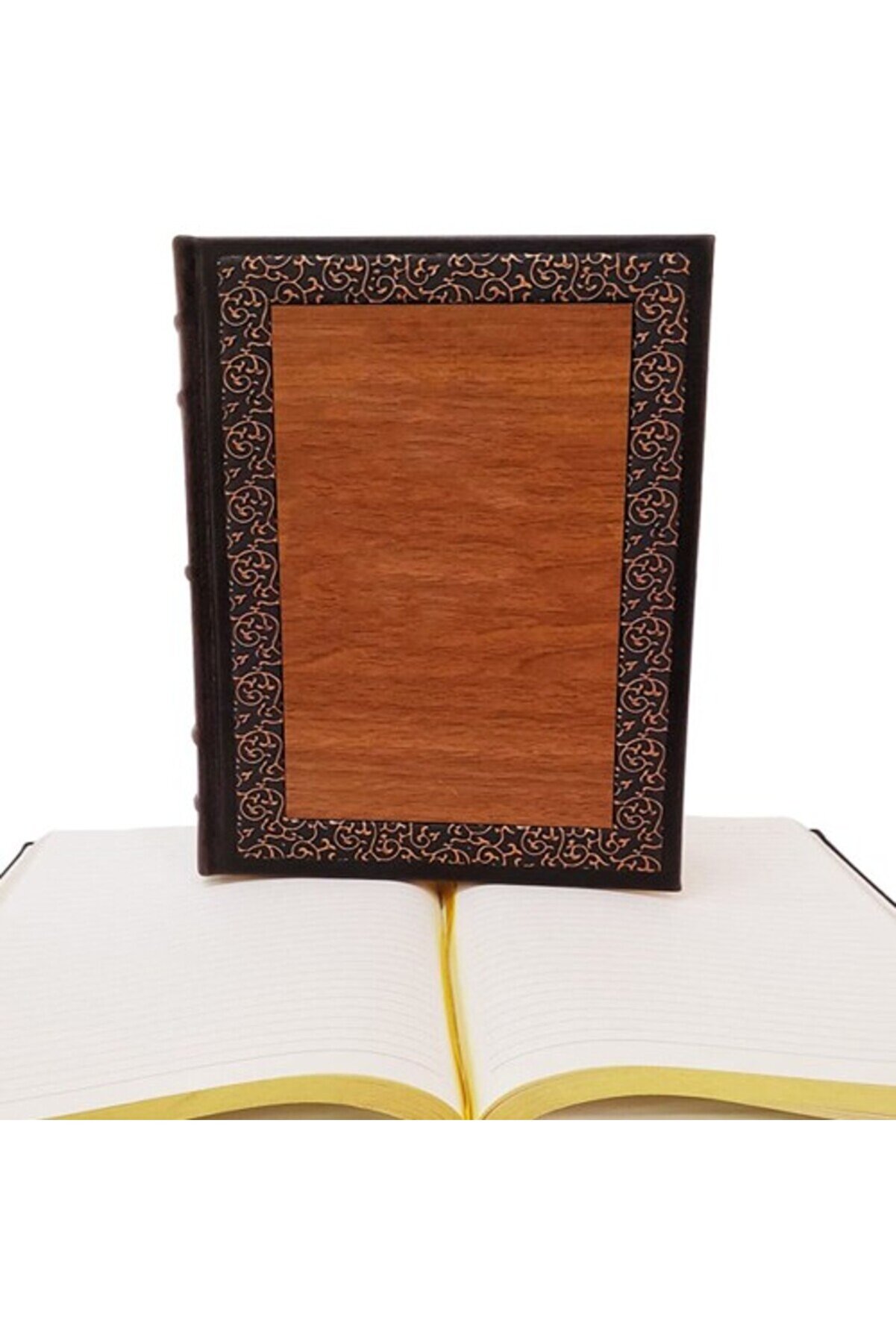 evimdeyokyok Dekoratif Hediyelik Ahşap Deri Defter