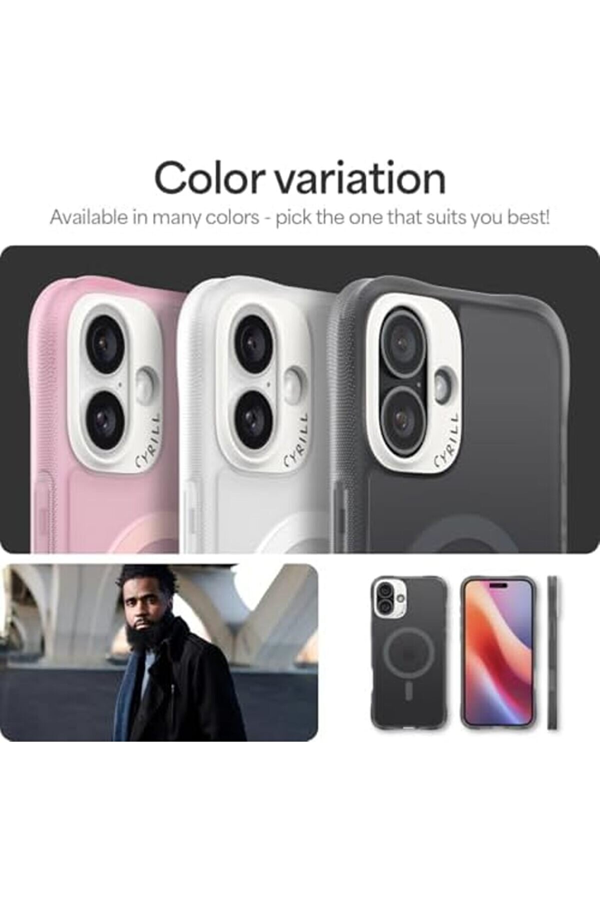 Lvnshop Ci̇el By 16 Kılıf Ultrasheer Mag Sararma Karşıtı Hava Kanalı Teknoloji̇si̇™ Askeri̇ Sınıf Koruma