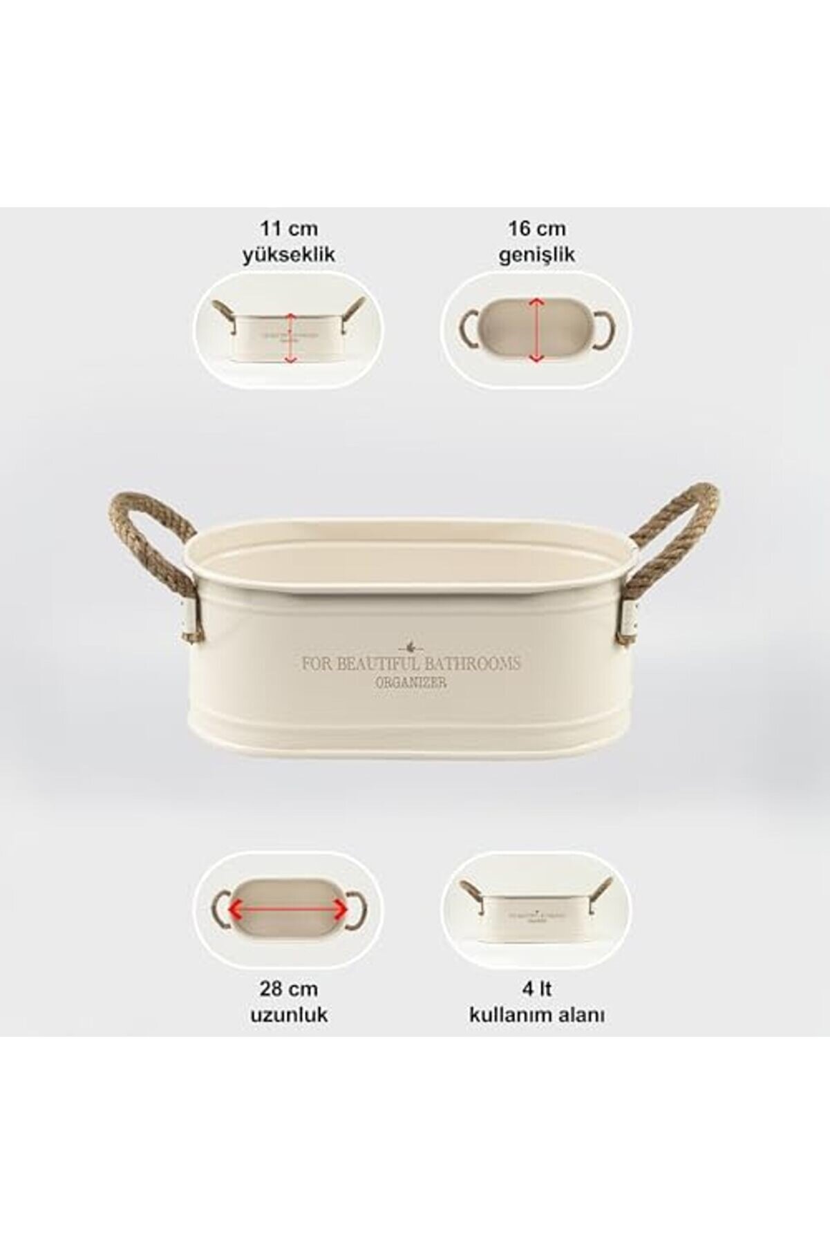 Oskyshopc Metal Ip Kulplu Baton Metal Düzenleyi̇ci̇, Organi̇zeri̇ (For Beauti̇ful Organi̇zer Baskı) Ln1207