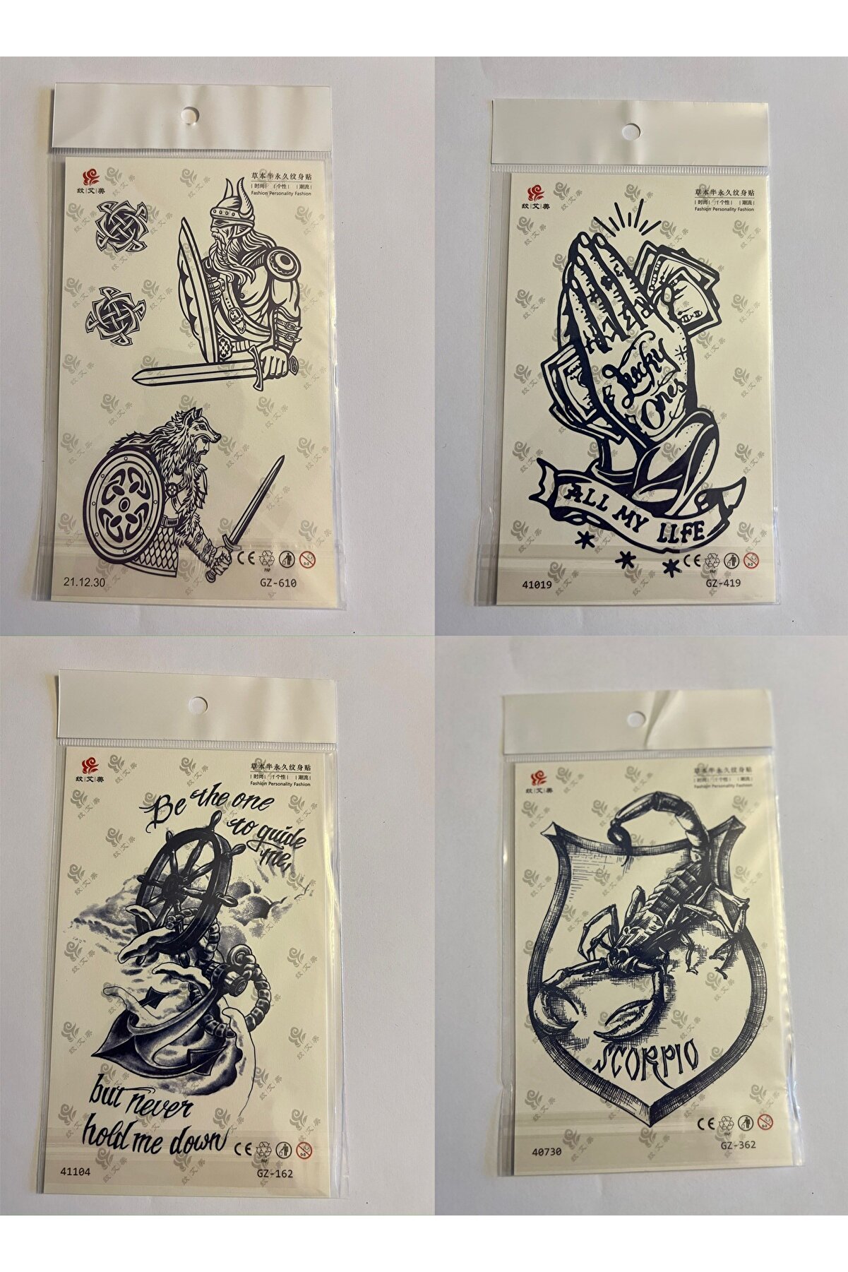 Ai̇rbrush Tattoo Akrep Savaş 3 Hafta Kalıcı 4 Adet Bi̇rden Yapıştırma Geçi̇ci̇ Dövme Yarı Kalıcı Dövmeler