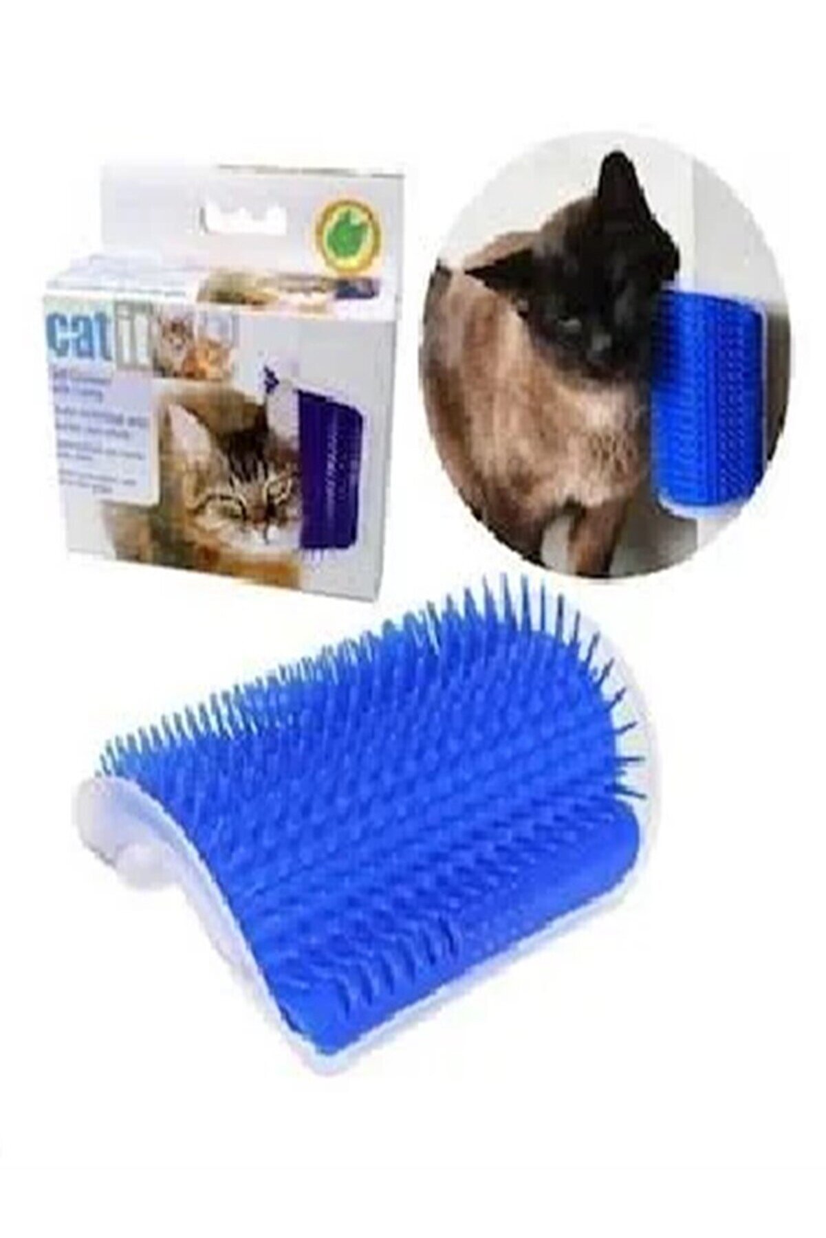 Cati̇t Kedi̇ Bakım Seti̇ (Avokado Kedi̇ Yalama Oyuncağı+Tırnak Makası+ T&uuml;y Toplama Eldi̇veni̇+ Kaşınma Aparatı)