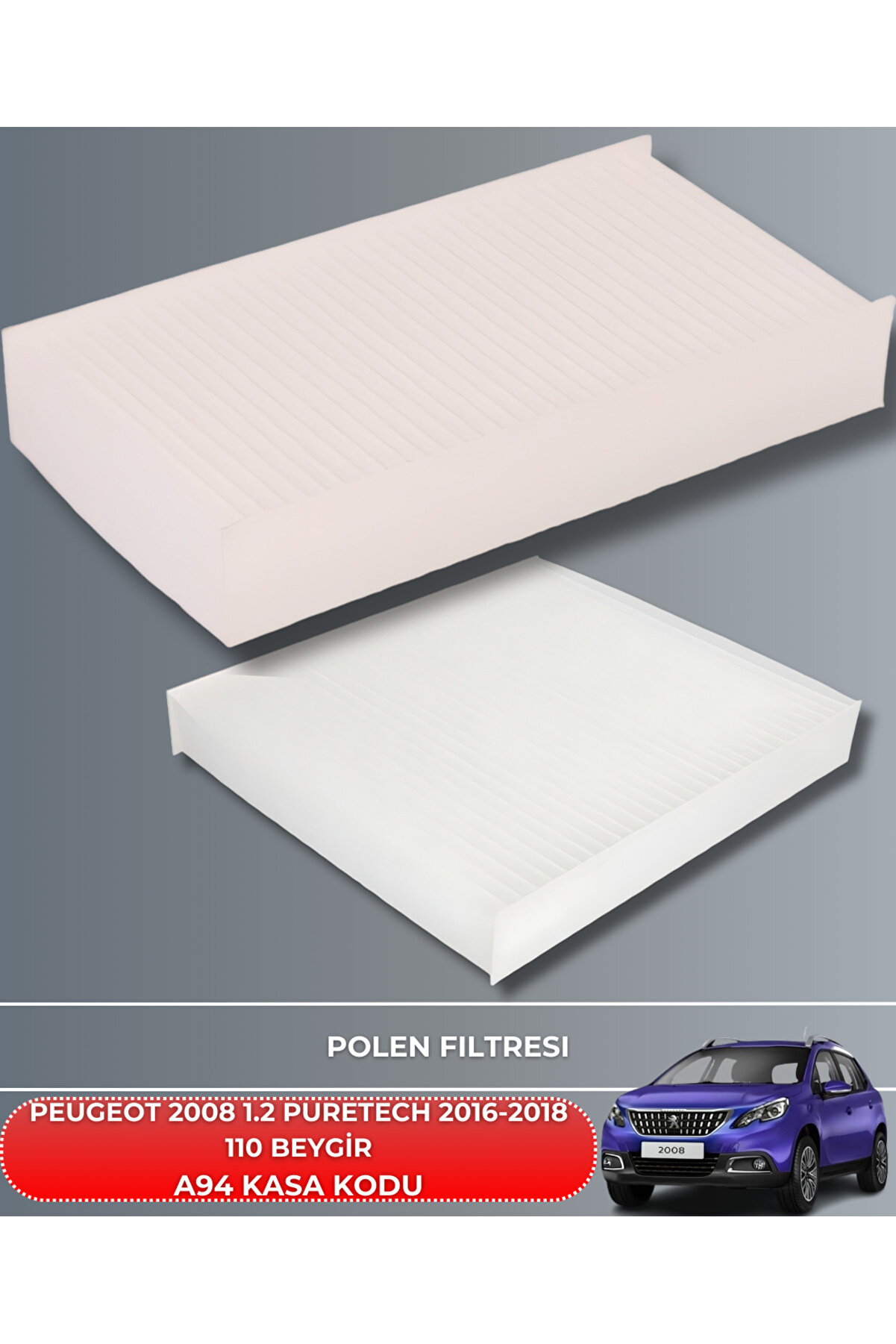 Peugeot 2008 1.2 Puretech 2016-2017-2018 110 Beygi̇r Fi̇ltre - Yag Bakım Seti̇