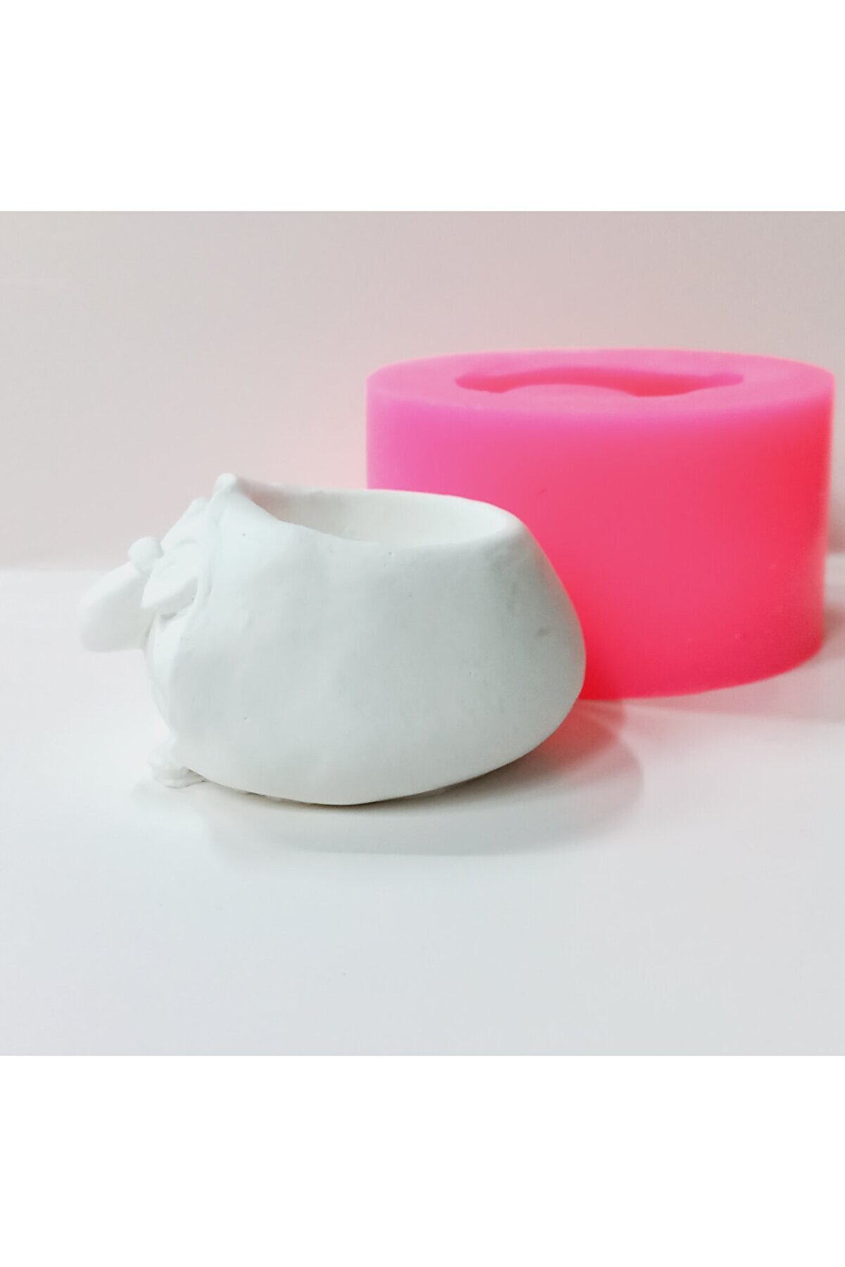 Kalıpcınızburada Gözlüklü Ni̇ne Saksı Si̇li̇kon Kalıp - K7566