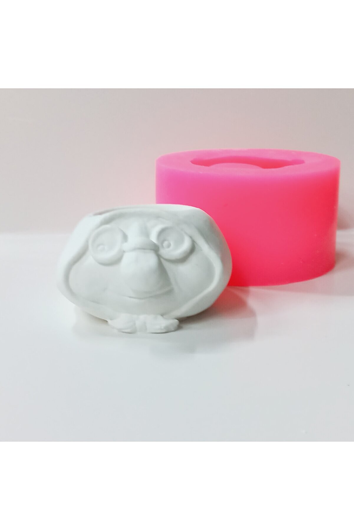 Kalıpcınızburada Gözlüklü Ni̇ne Saksı Si̇li̇kon Kalıp - K7566