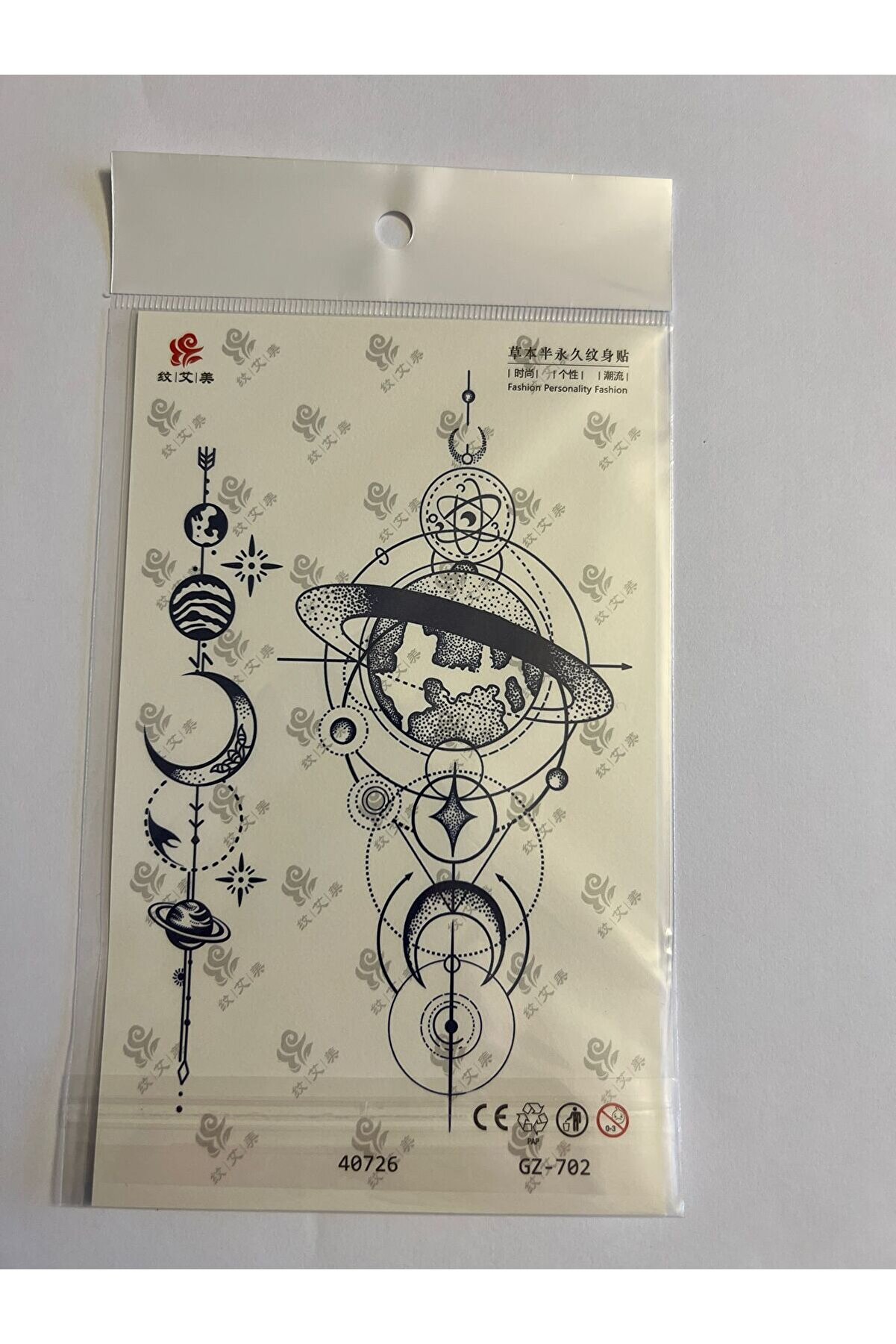 Ai̇rbrush Tattoo Kuru Kafa Çapa 3 Hafta Kalıcı 4 Adet Bi̇rden Yapıştırma Geçi̇ci̇ Dövme Yarı Kalıcı Dövmeler