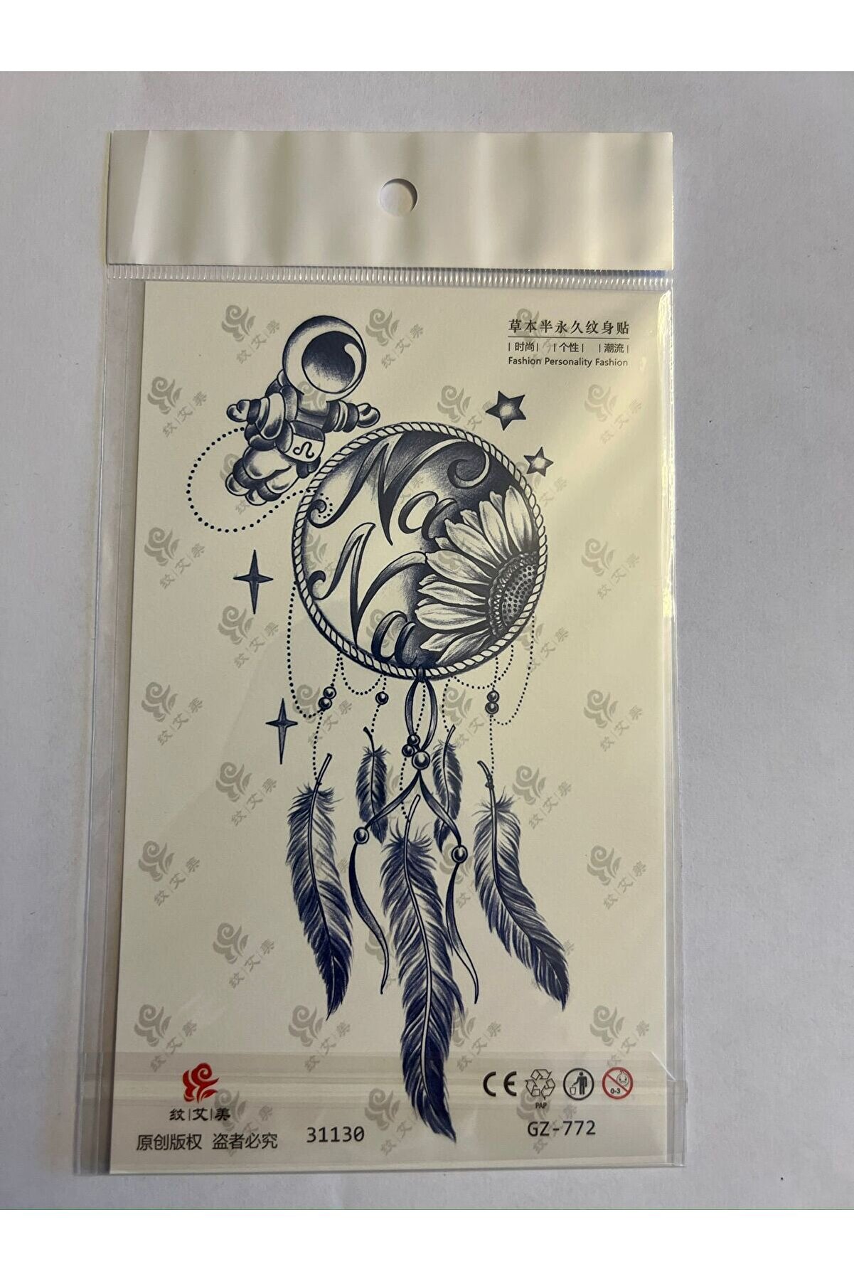 Ai̇rbrush Tattoo Çi̇çekler 3 Hafta Kalıcı 4 Adet Bi̇rden Yapıştırma Geçi̇ci̇ Dövme Yarı Kalıcı Dövmeler