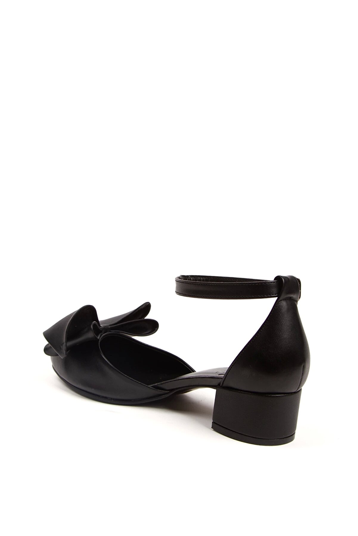 Gult Kadın Fi̇yonklu Kısa Topuklu Ayakkabı Si̇yah