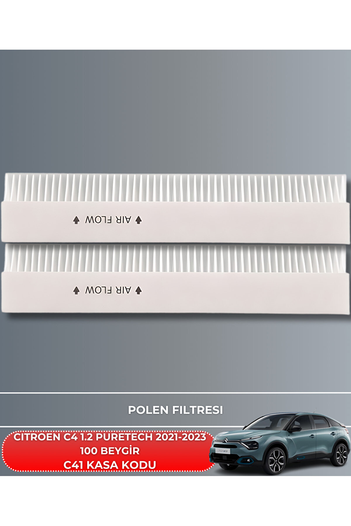 Cıtroen C4 1.2 Puretech 2021-2022-2023 100 Beygi̇r Fi̇ltre - Yag Bakım Seti̇