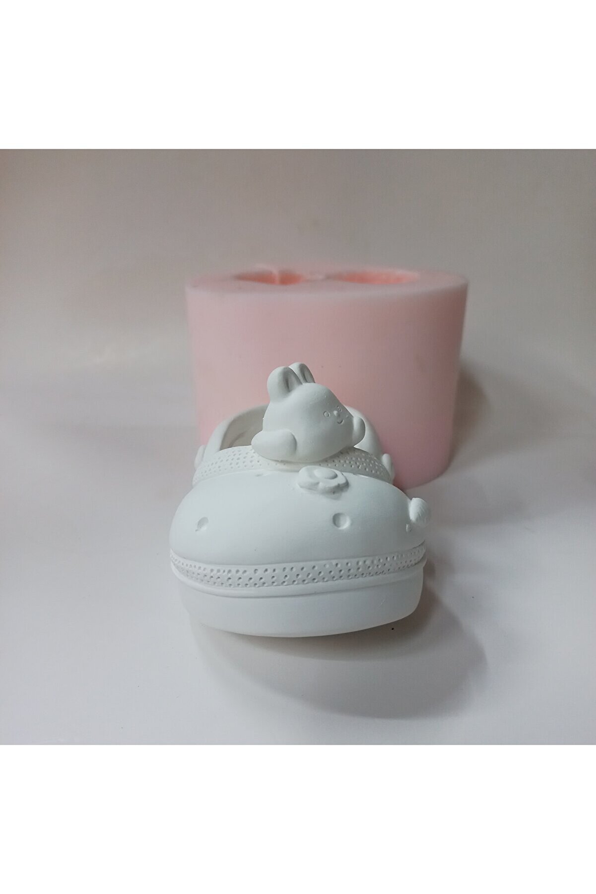 Kalıpcınızburada Tavşan Fi̇gürlü Terli̇k Saksı Si̇li̇kon Kalıp - K7532