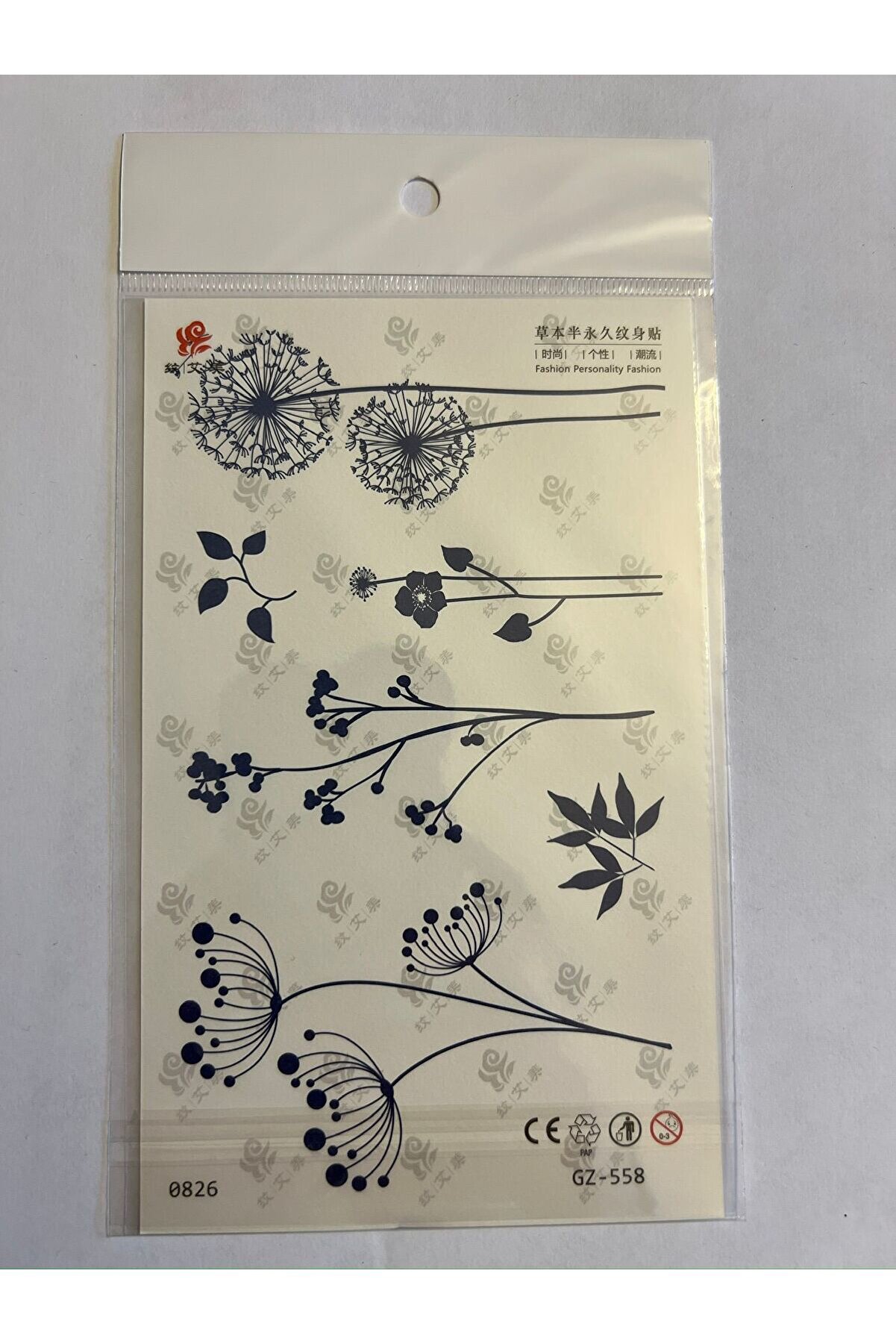 Ai̇rbrush Tattoo Çi̇çekler 3 Hafta Kalıcı 4 Adet Bi̇rden Yapıştırma Geçi̇ci̇ Dövme Yarı Kalıcı Dövmeler