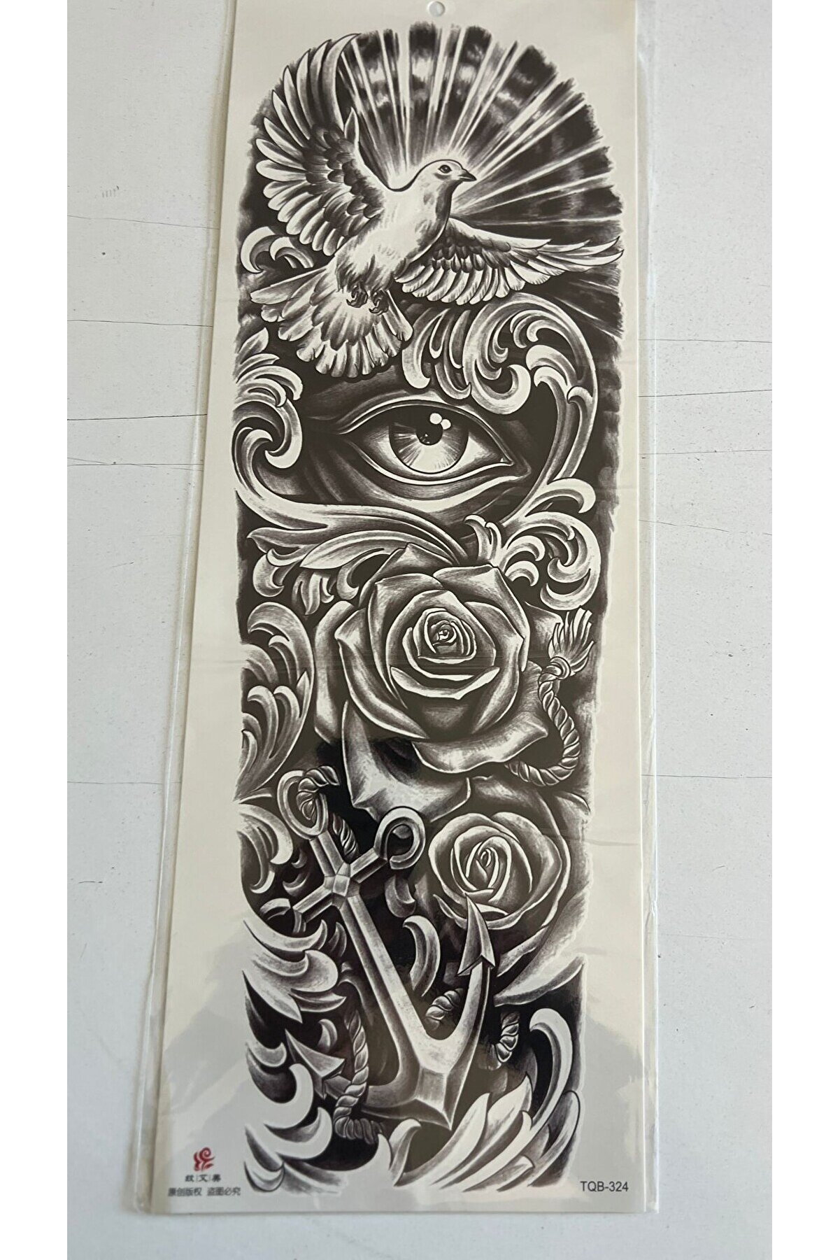 Ai̇rbrush Tattoo 1 Hafta Kalıcı 4 Adet Bi̇rden Tam Kol Bacak Kaplama 46 Cm Ge&ccedil;i̇ci̇ D&ouml;vme Seti̇