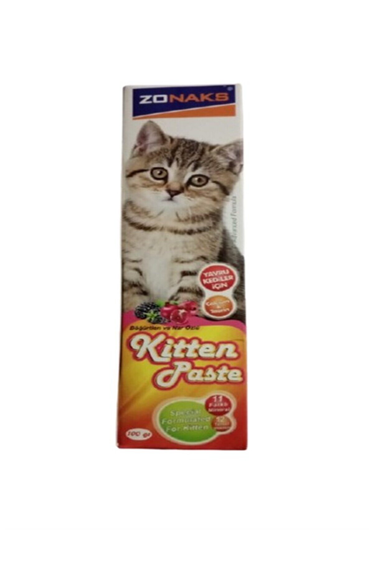 Zonax Yavru Kedi̇leri̇ni̇z İ&ccedil;i̇n &Ouml;zel Aromalı Multi̇vi̇tami̇n Paste 100 Gr 12 Temel Vi̇tami̇n - 11 Farklı Mi̇neral
