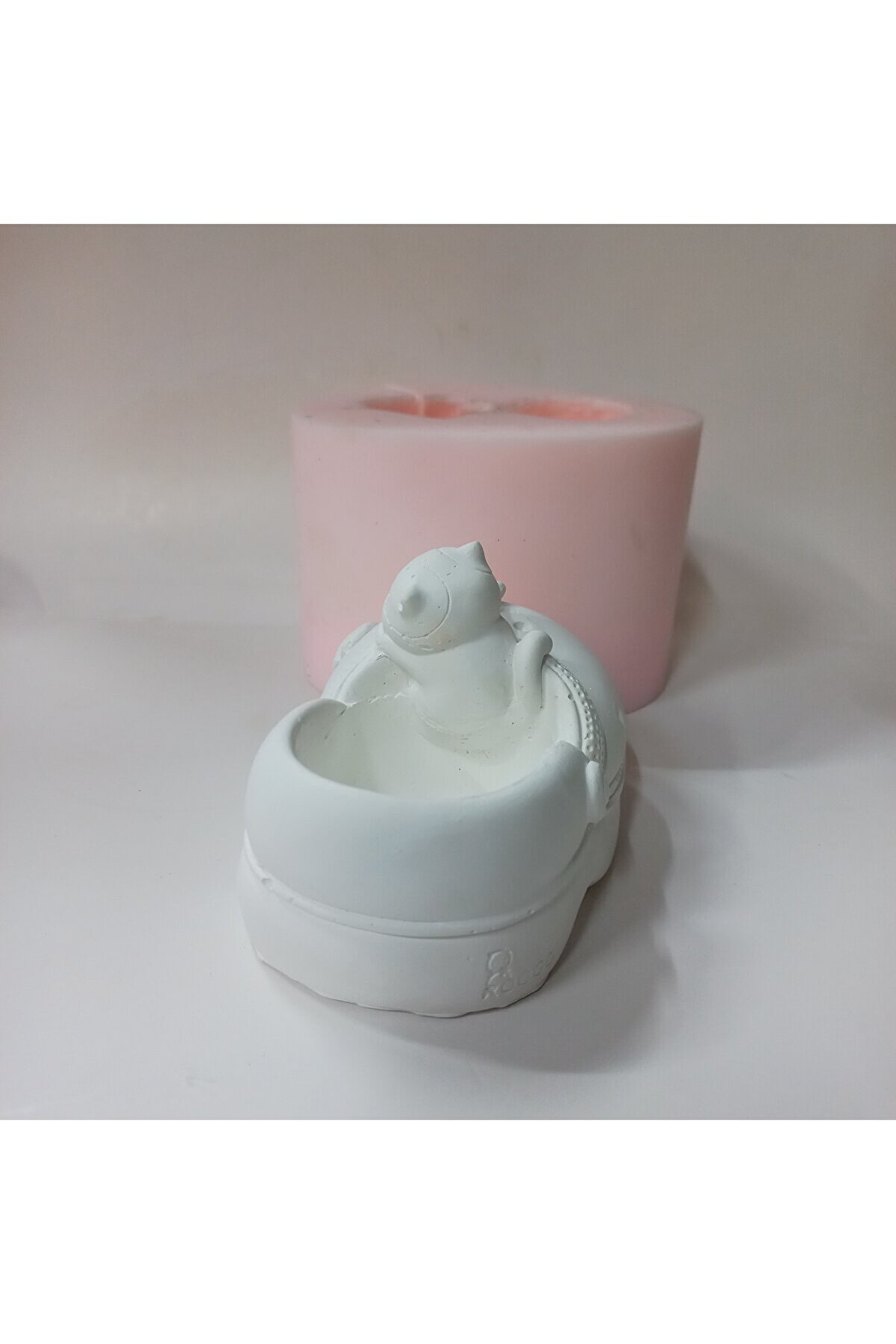 Kalıpcınızburada Kedi̇ Fi̇gürlü Terli̇k Saksı Si̇li̇kon Kalıp - K7534