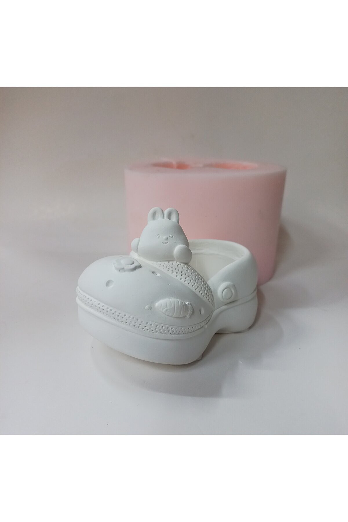 Kalıpcınızburada Tavşan Fi̇gürlü Terli̇k Saksı Si̇li̇kon Kalıp - K7532