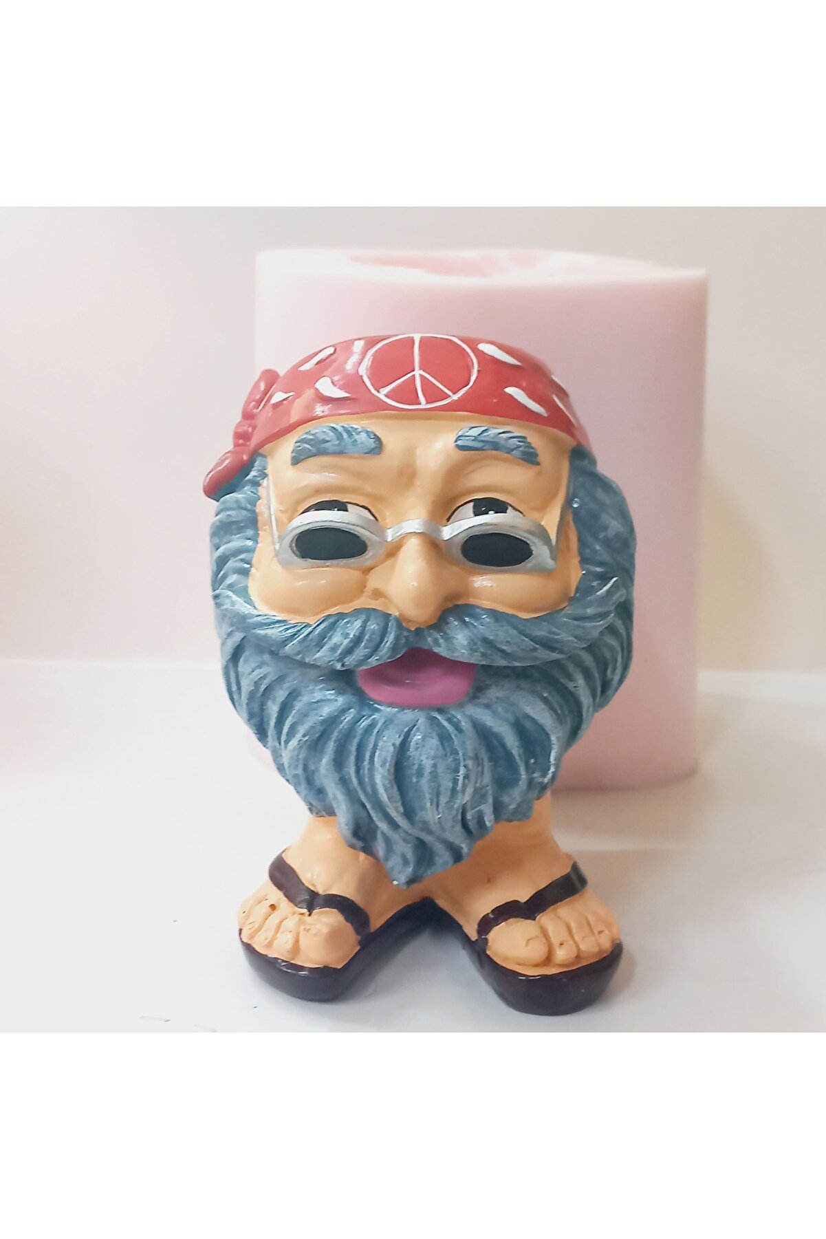 Kalıpcınızburada Gözlüklü Adam Saksı Si̇li̇kon Kalıp - K7954