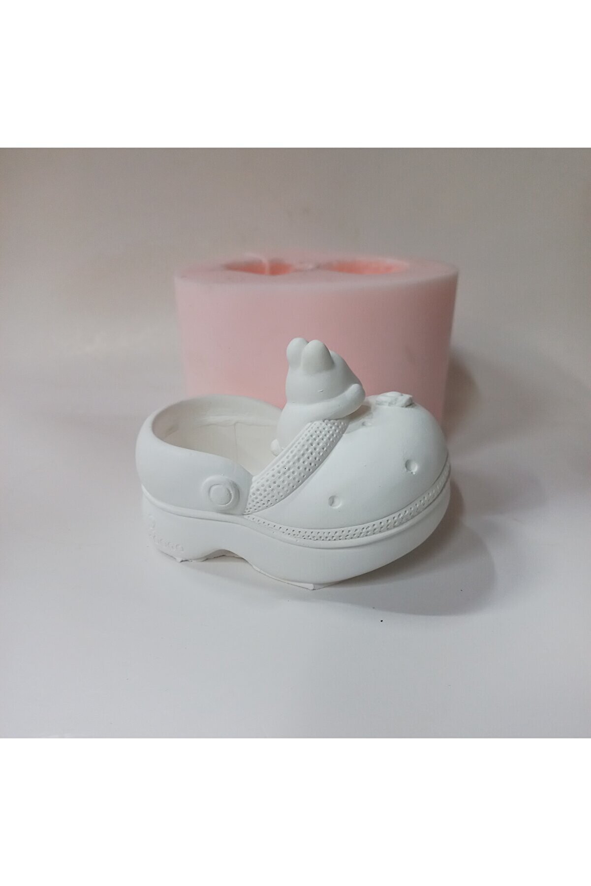 Kalıpcınızburada Tavşan Fi̇gürlü Terli̇k Saksı Si̇li̇kon Kalıp - K7532