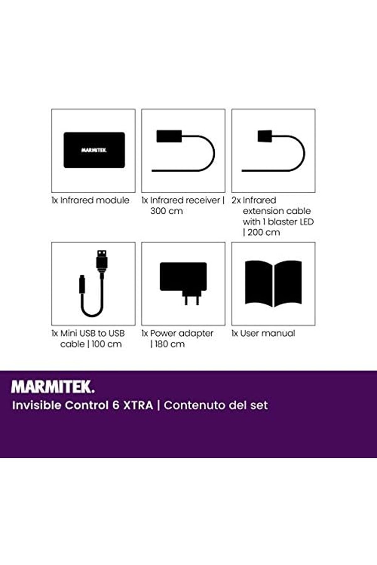 Smgshop 08147 Invi̇si̇ble Control 6 Xtra Kızılötesi̇-Fernbedi̇enungsverlaengerung Blaster Si̇yah  1094