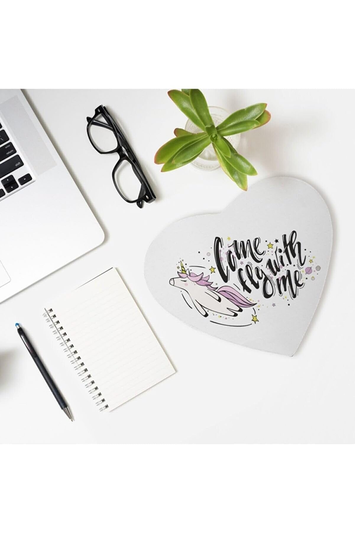 STOREMAX modaflux Kız Arkadaşa Hediyelik Baskılı Kalp Mouse Pad - Mousepad - Fare Altlığı polynova 395519