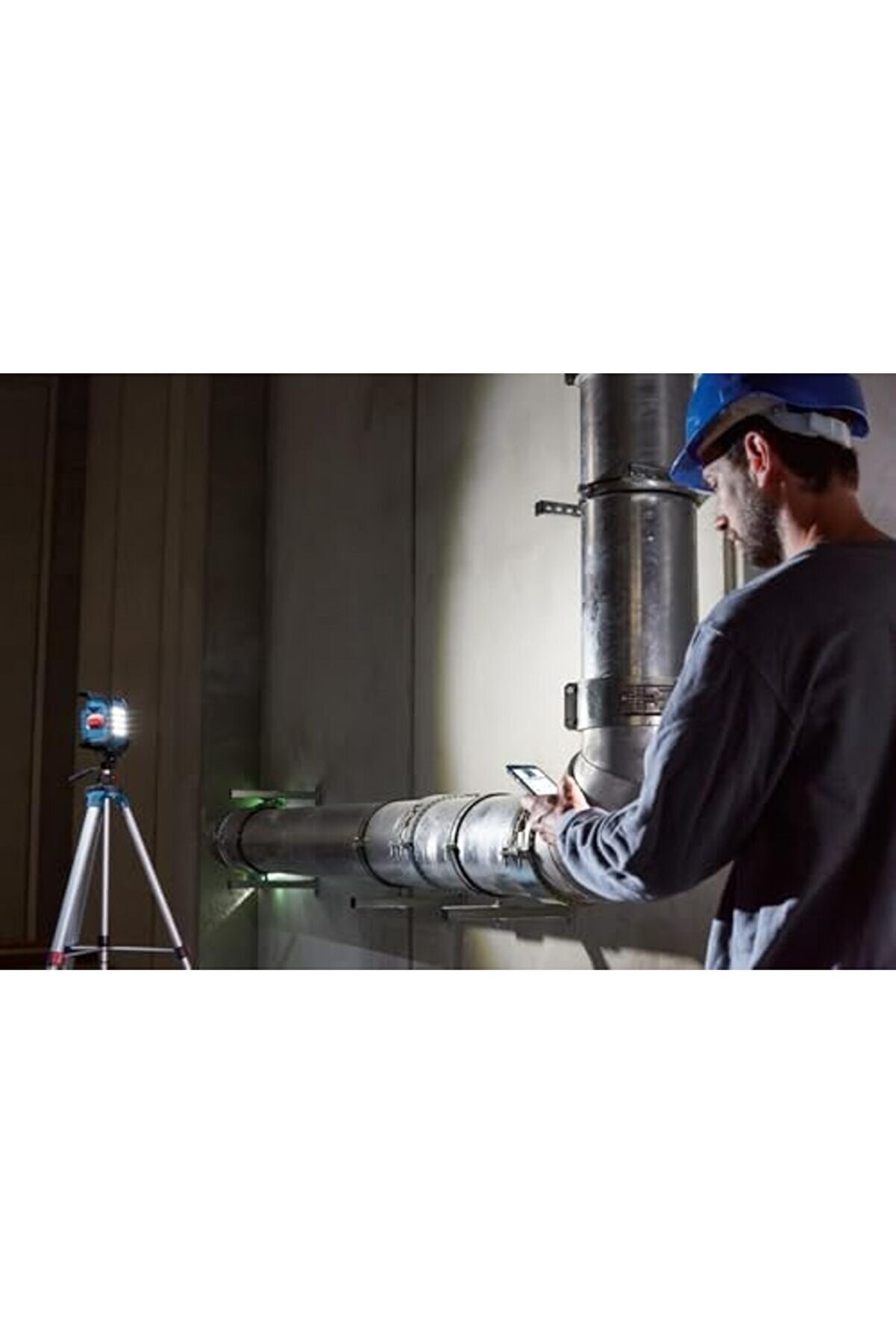 Tknszrshop Professi̇onal Glı 18V-1200 C Akülü Şanti̇ye Projektörü (Solo, Carton, Akü Ve Şarj Ci̇