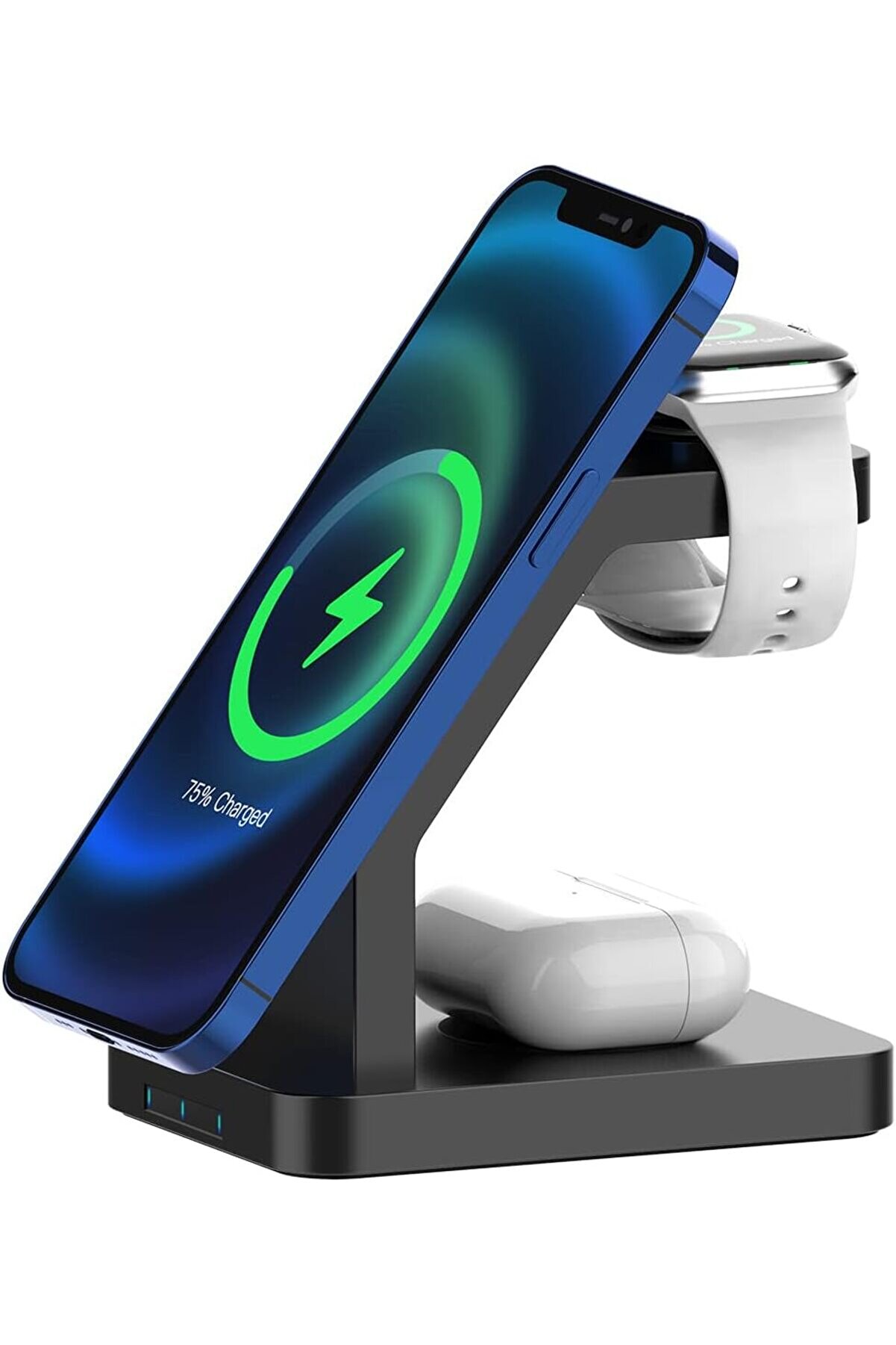 STOREMAX aclyashop BL34 3 in 1 Uyumlu 15W Telefon, Kulaklık, Uyumlu Masaüstü Kablosuz Şarj Cihazı 1058548