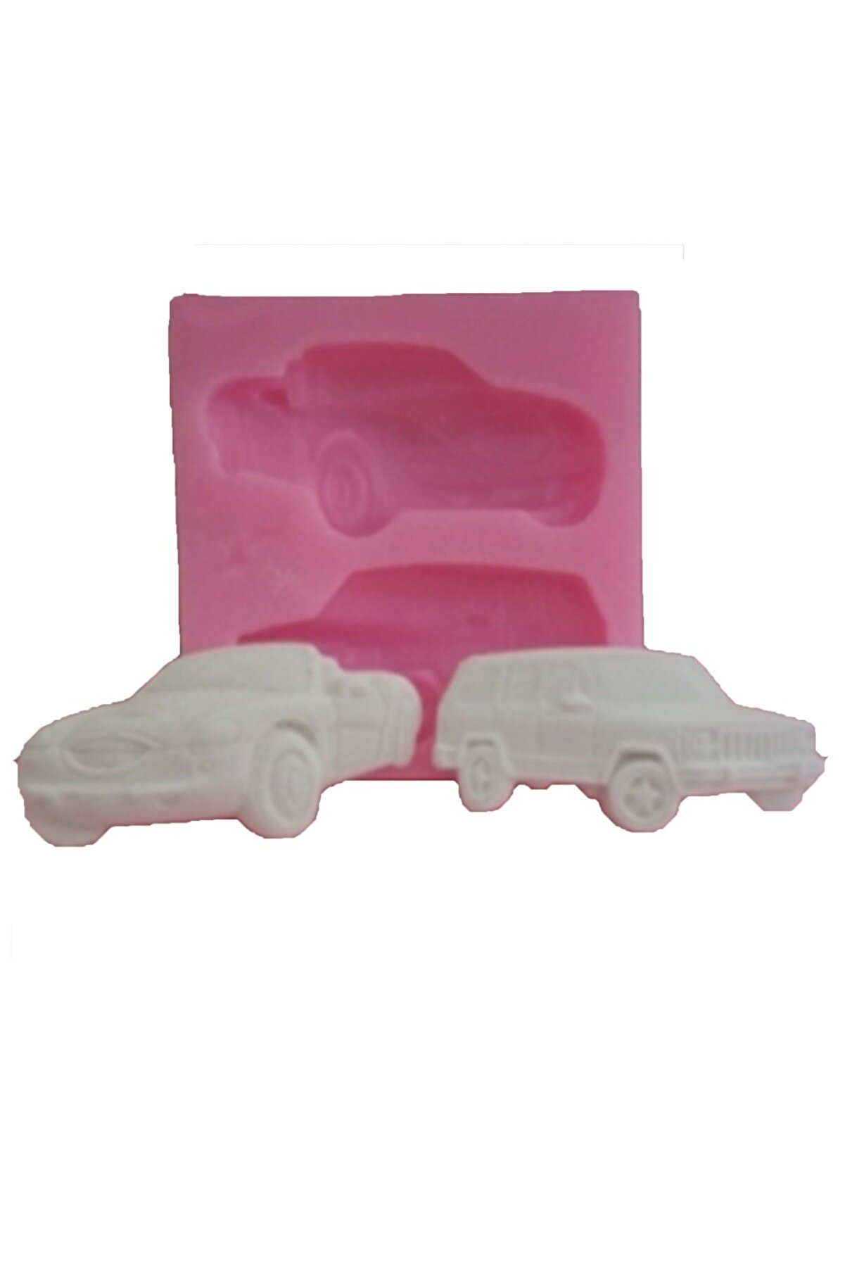 Kalıpcınızburada İki̇li̇ Araba Si̇li̇kon Kalıp - K142