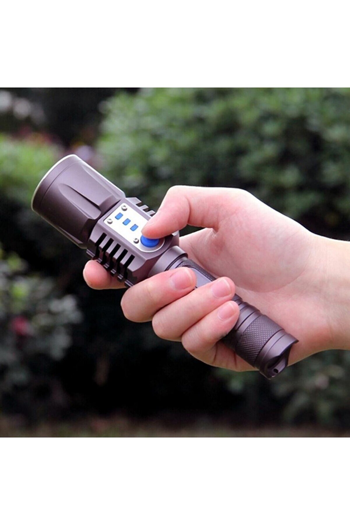 evimdeyokyok Baretta BRS18 Oto Şarjlı T6 Led 3000 Lümen El Feneri