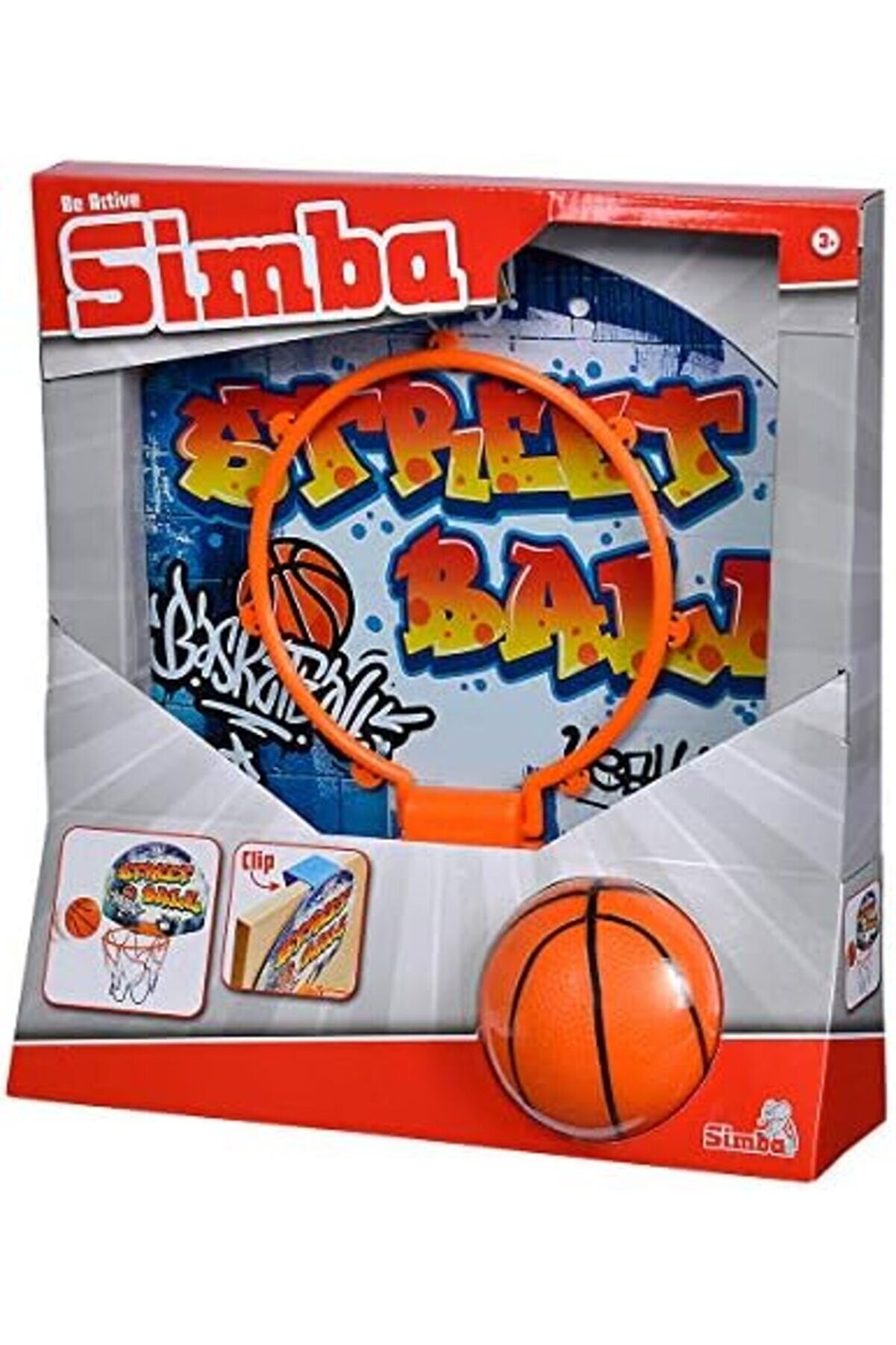 Basketbol Seti̇, Kapı Askılı, Tahta 27 X 5 X 21 Cm, Fi̇leli̇ Pota 15 Cm, Top 8,6 Cm,