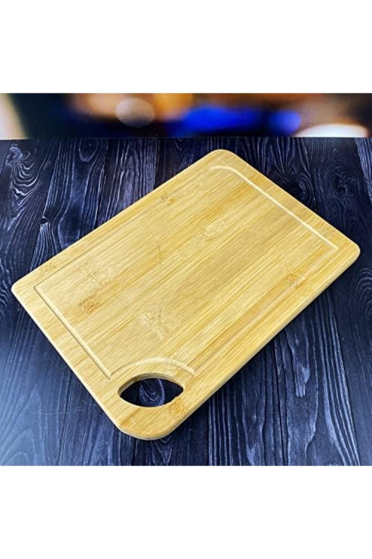 Polysi̇ght Bambu Kesme Tahtası Anti̇bakteri̇el Yıkanabi̇li̇r Doğrama Tahtası Di̇kdörtgen 34X24Cm - B.ek-16