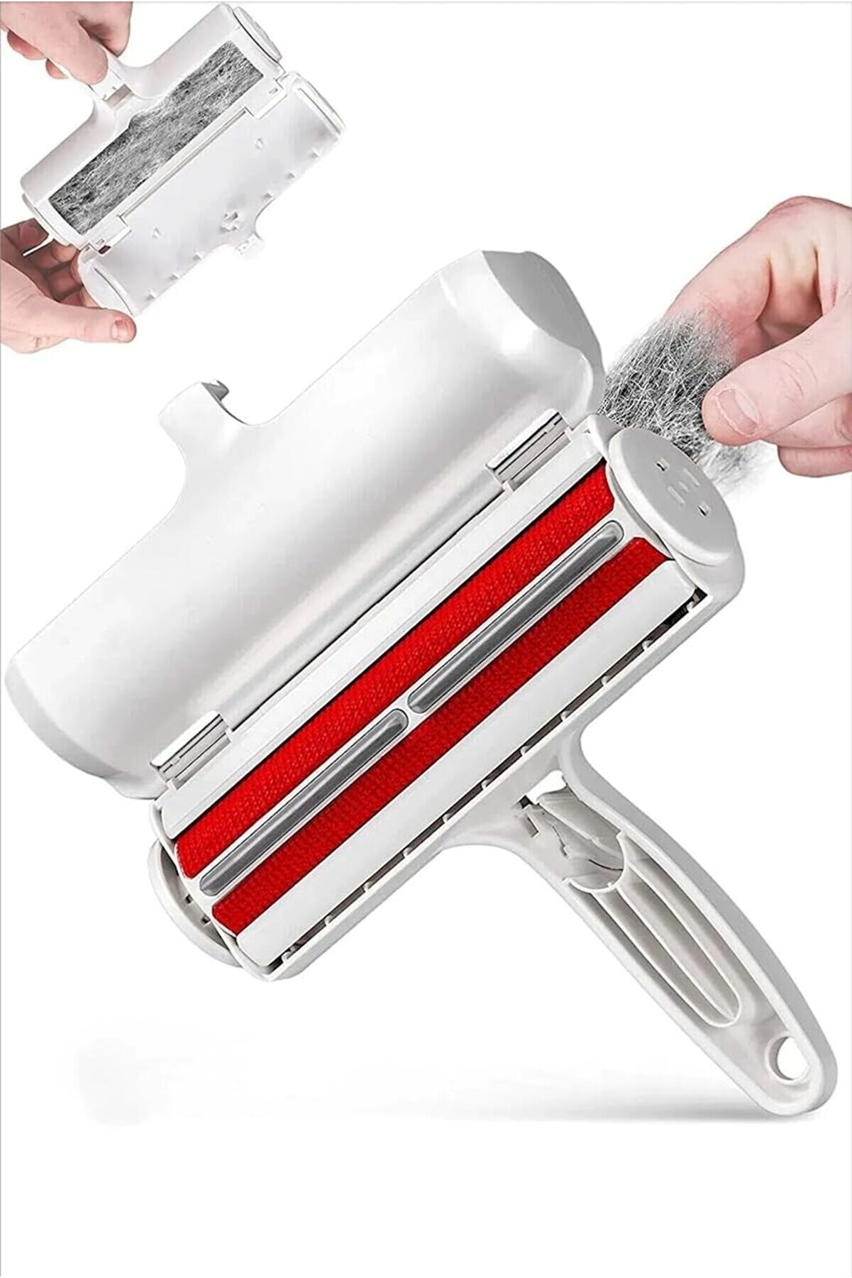 STOREMAX Kedi Köpek Tüy Toplayıcı Hazneli 2 Yönlü Kazak Kıyafet Halı Yatak Kıl Toz Tüy Toplayıcı