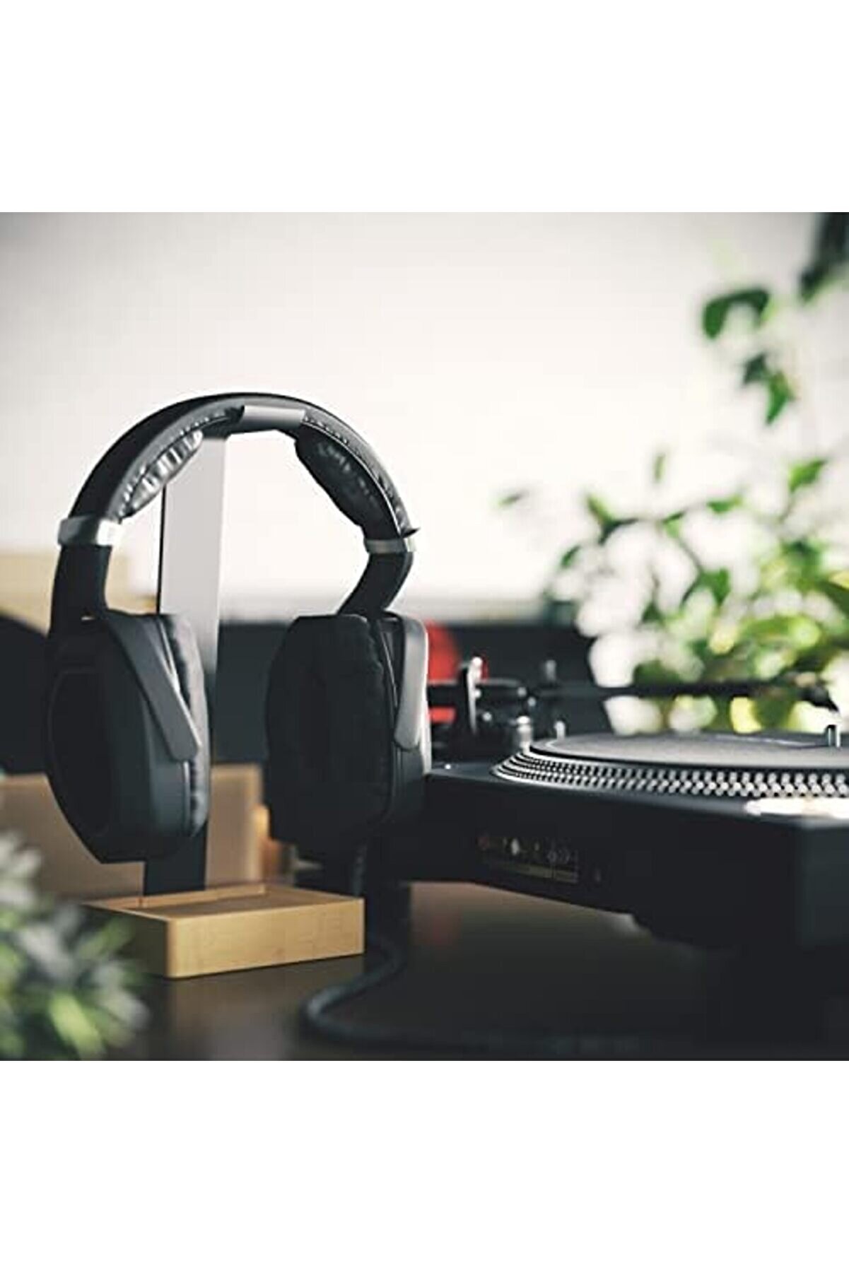 Aclyashop – Kulaklık Tutucu Ve Başlık Askısı, Son Derece Dayanıklı Metal Ve Bambudan Yapılmış, Plast