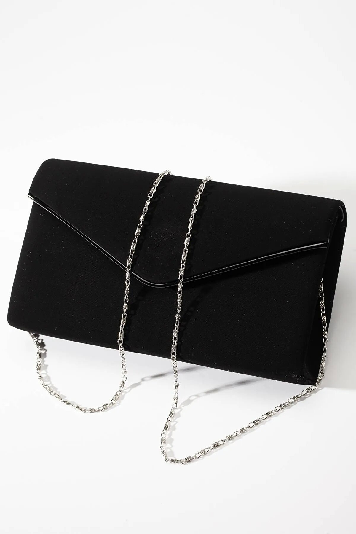 GULT Portföy Zarf Çanta Siyah Süet