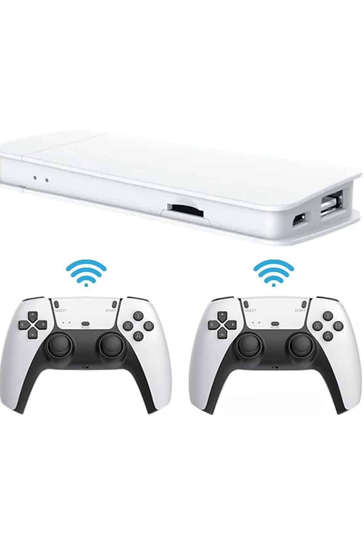 Teknomavm 3D &Ccedil;i̇ft Oyun Kollu 4K Hd Ekran Nostalji̇k 20.000 Oyunlu Beyaz Game Box