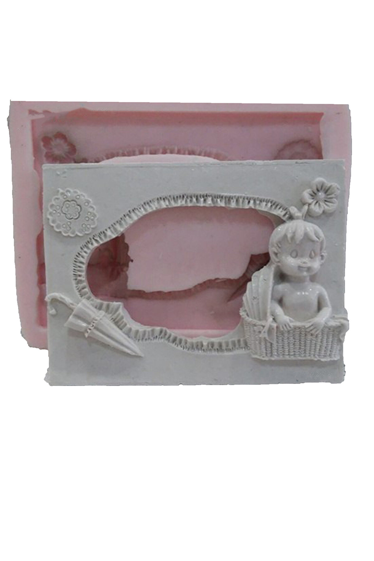 Kalıpcınızburada Bebek Çerçeve Si̇li̇kon Kalıp - K597