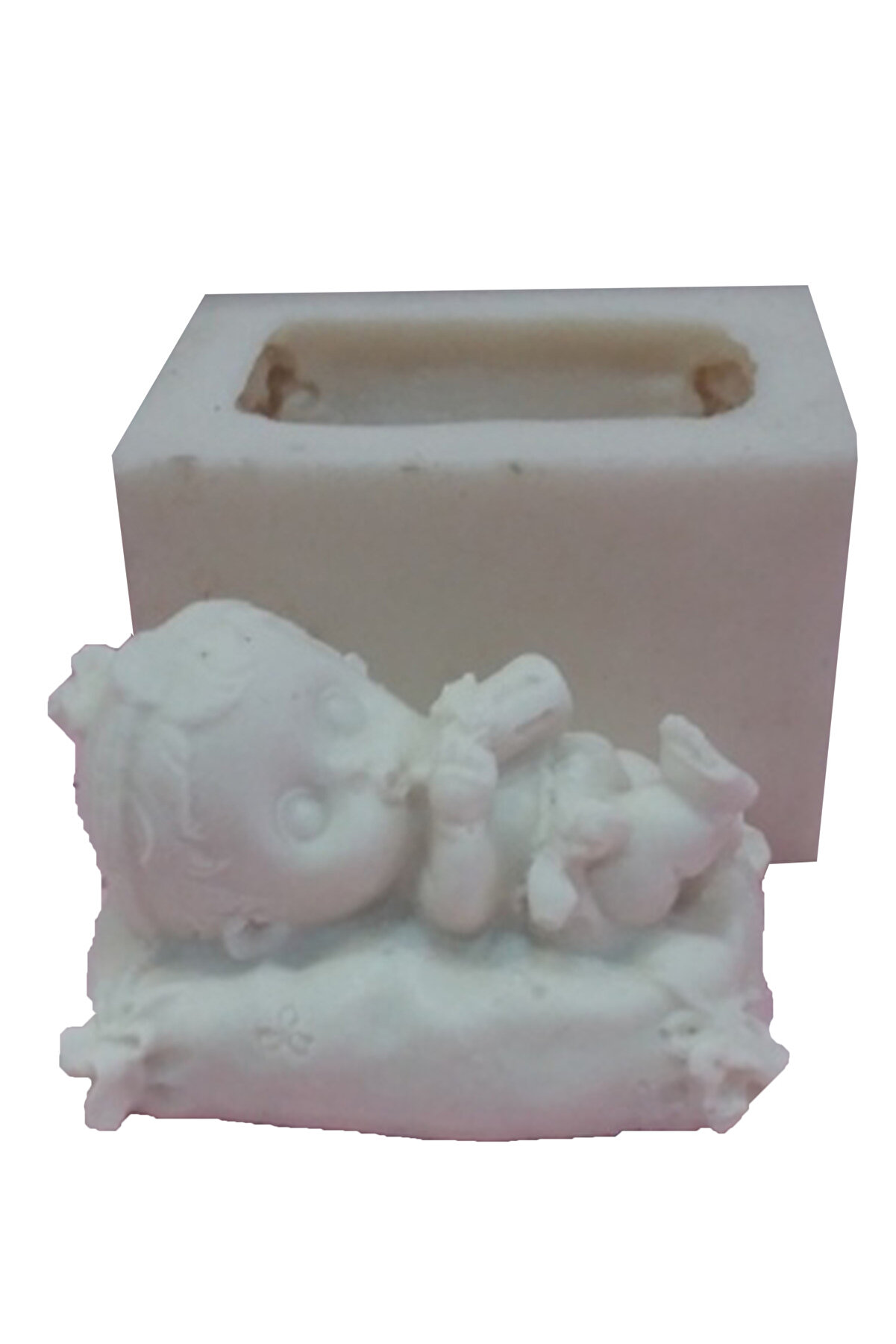 Kalıpcınızburada Yastık Üzeri̇nde Uyuyan Bebek Si̇li̇kon Kalıp - K424