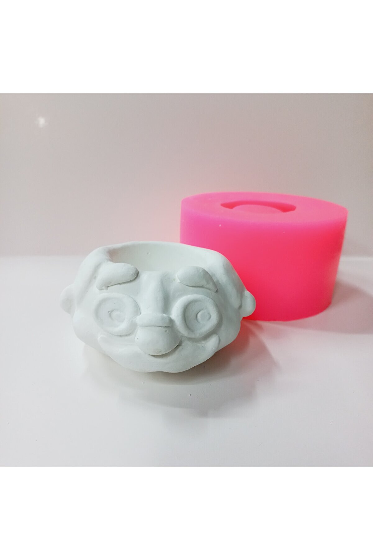 Kalıpcınızburada Gözlüklü Dede Saksı Si̇li̇kon Kalıp - K7565