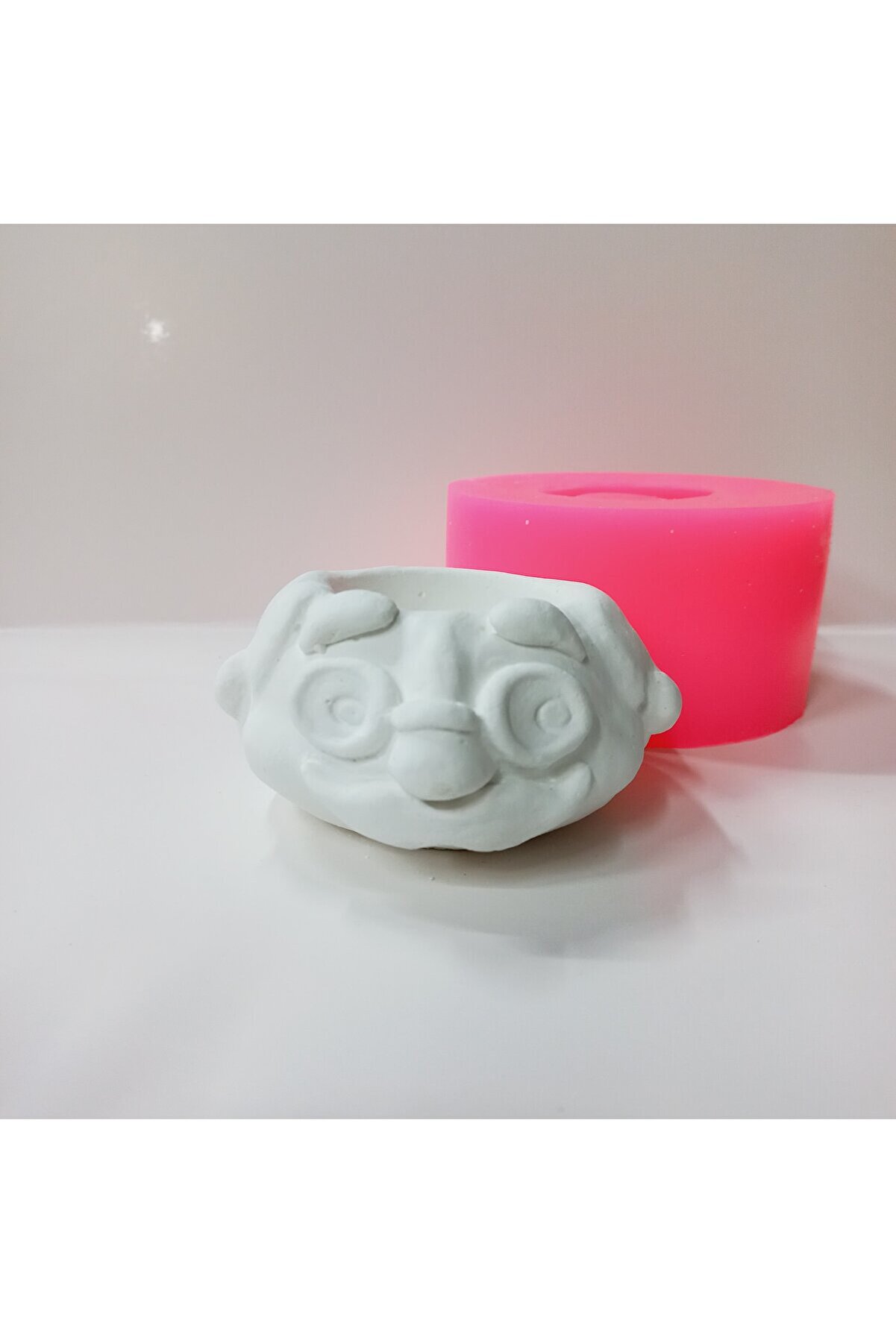 Kalıpcınızburada Gözlüklü Dede Saksı Si̇li̇kon Kalıp - K7565