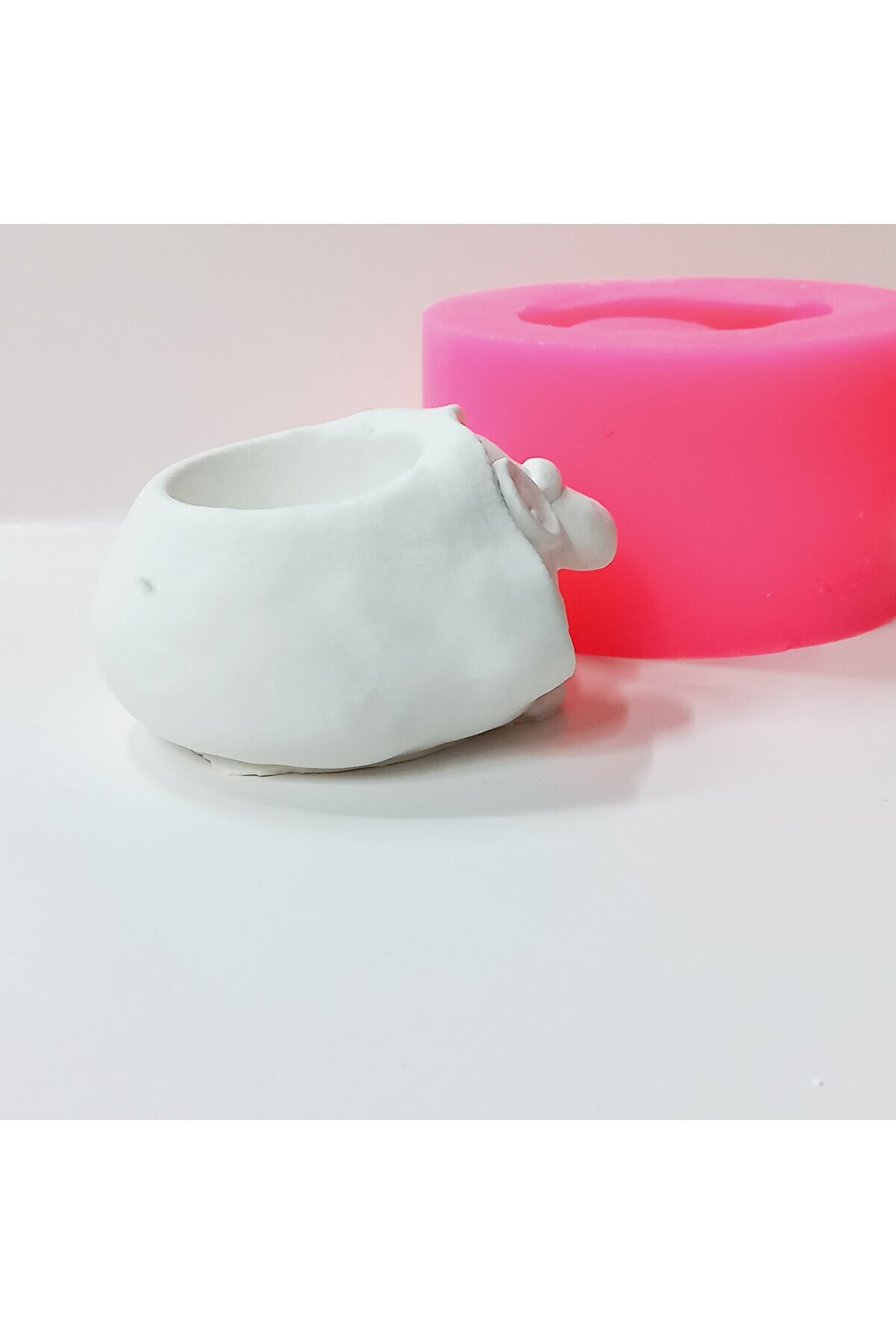 Kalıpcınızburada Gözlüklü Ni̇ne Saksı Si̇li̇kon Kalıp - K7566