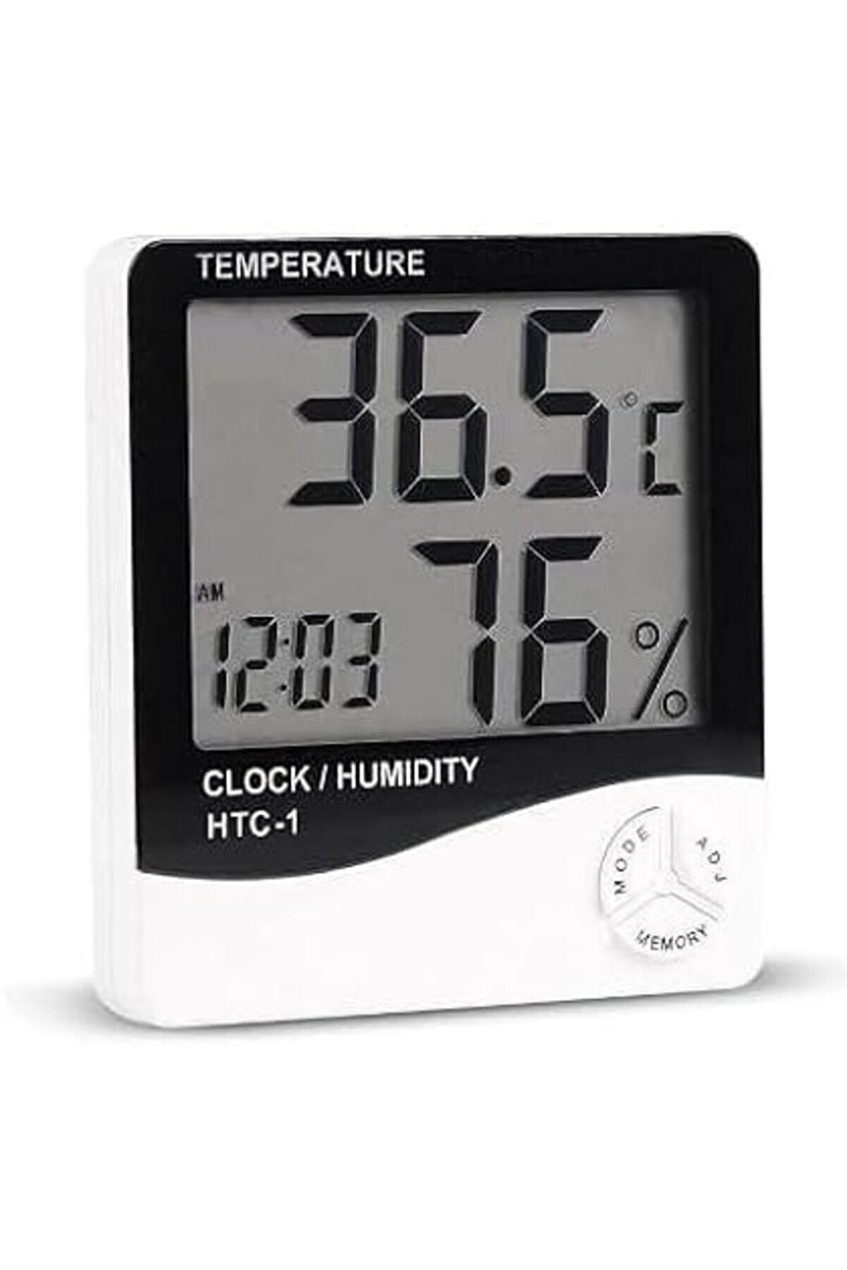 Lvnshop İç Mekan Hi̇grometre (Nem Ölçer) Ve Termometre, Büyük Ekran, Masa Ayaklı, Asmalı,, Elektroni̇k